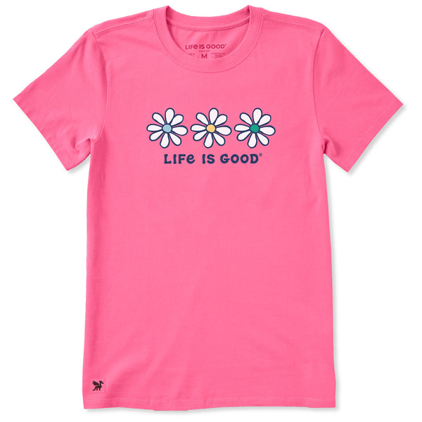 Women's 3 Daisies Short Sleeve Crusher Tee | Shop Life is Good