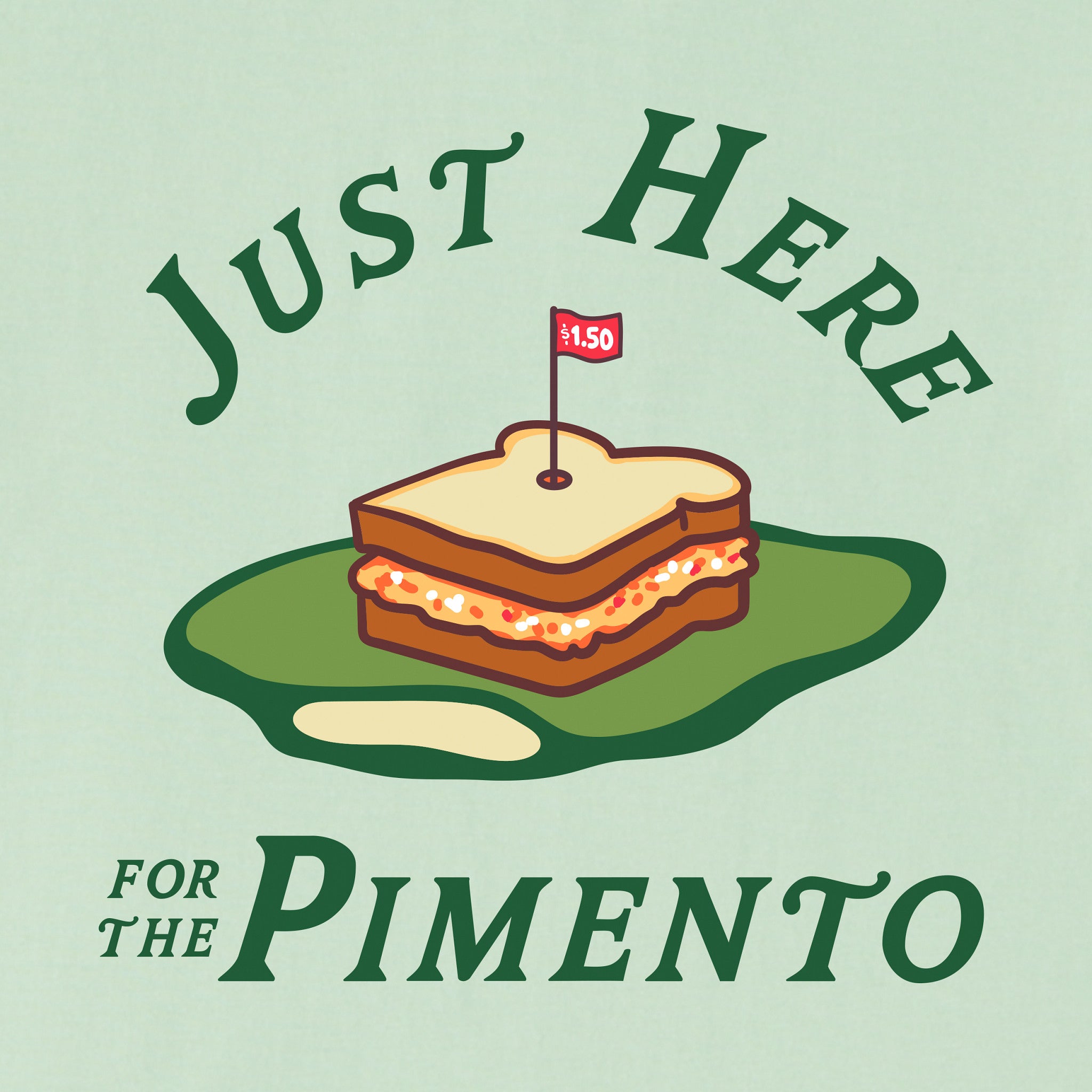 Women's Just Here for the Pimento Short Sleeve Crusher Boxy Tee