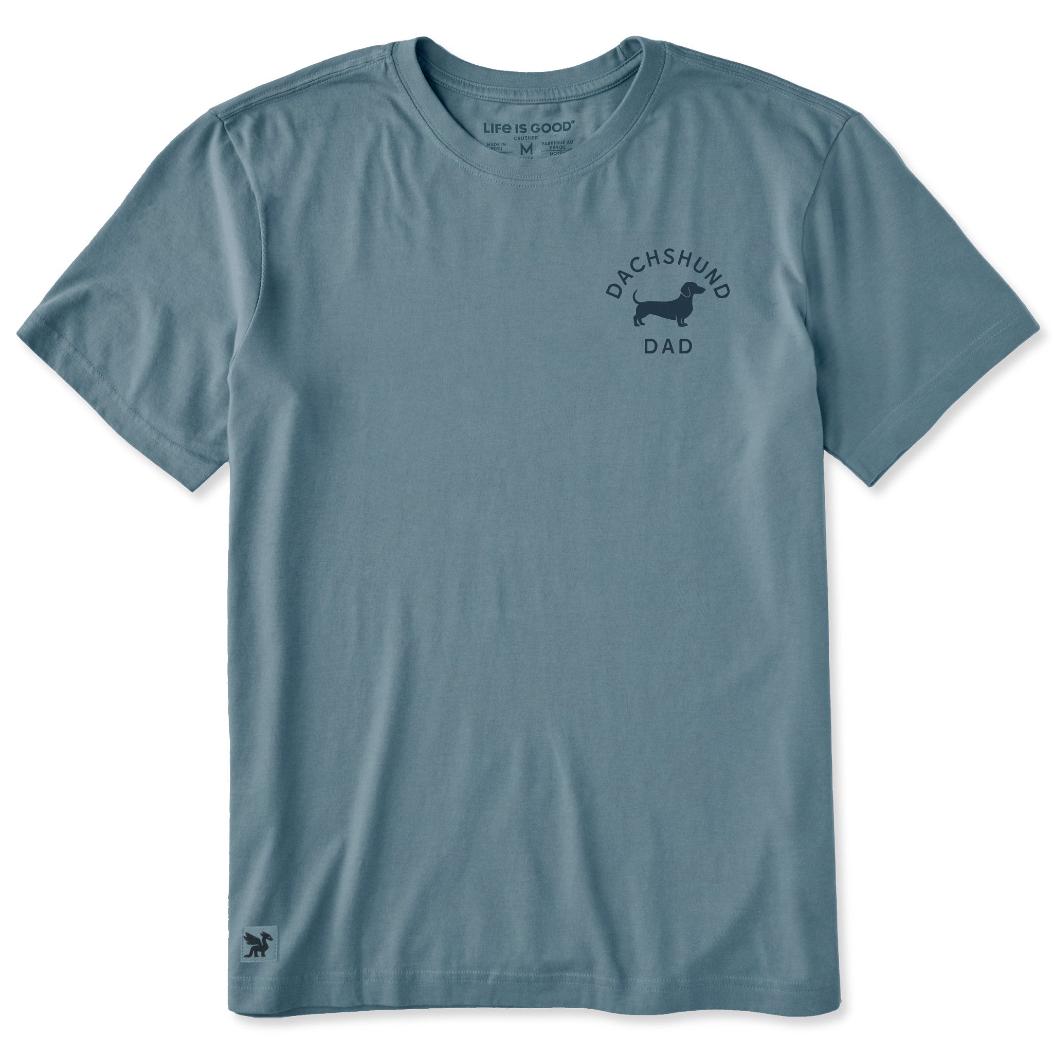 Men's Dachshund Dad Short Sleeve Crusher Tee | Shop Life is Good