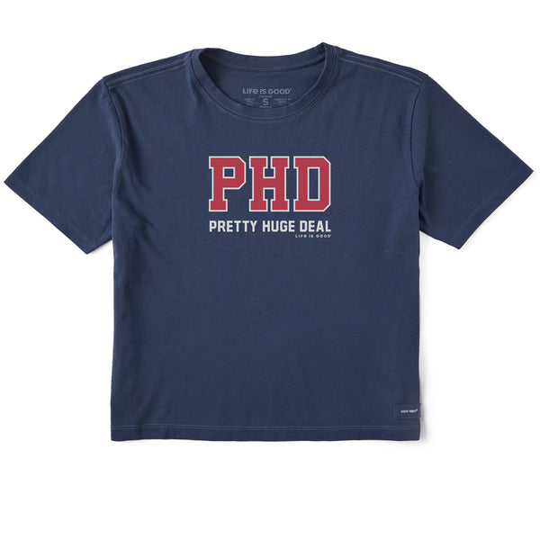 Women's PhD Short Sleeve Crusher Boxy Tee | Shop Life is Good