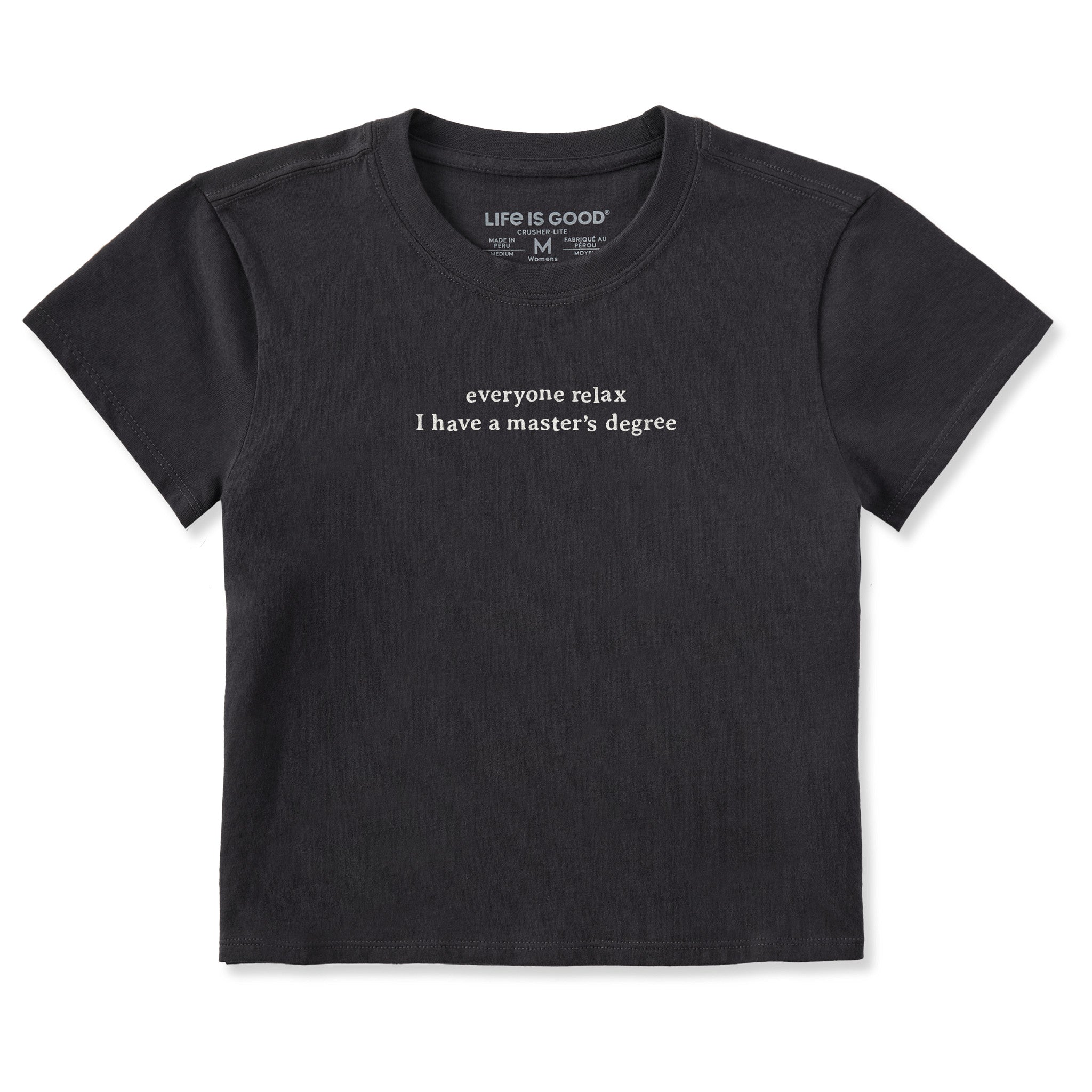 Women's I Have a Master's Degree Crusher-LITE Shrunken Tee | Shop