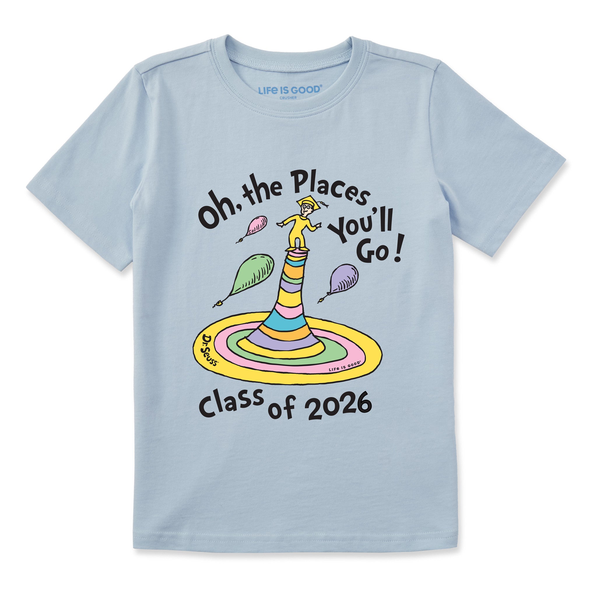 Kids Oh the Places Class of 2026 Short Sleeve Crusher Tee | Shop