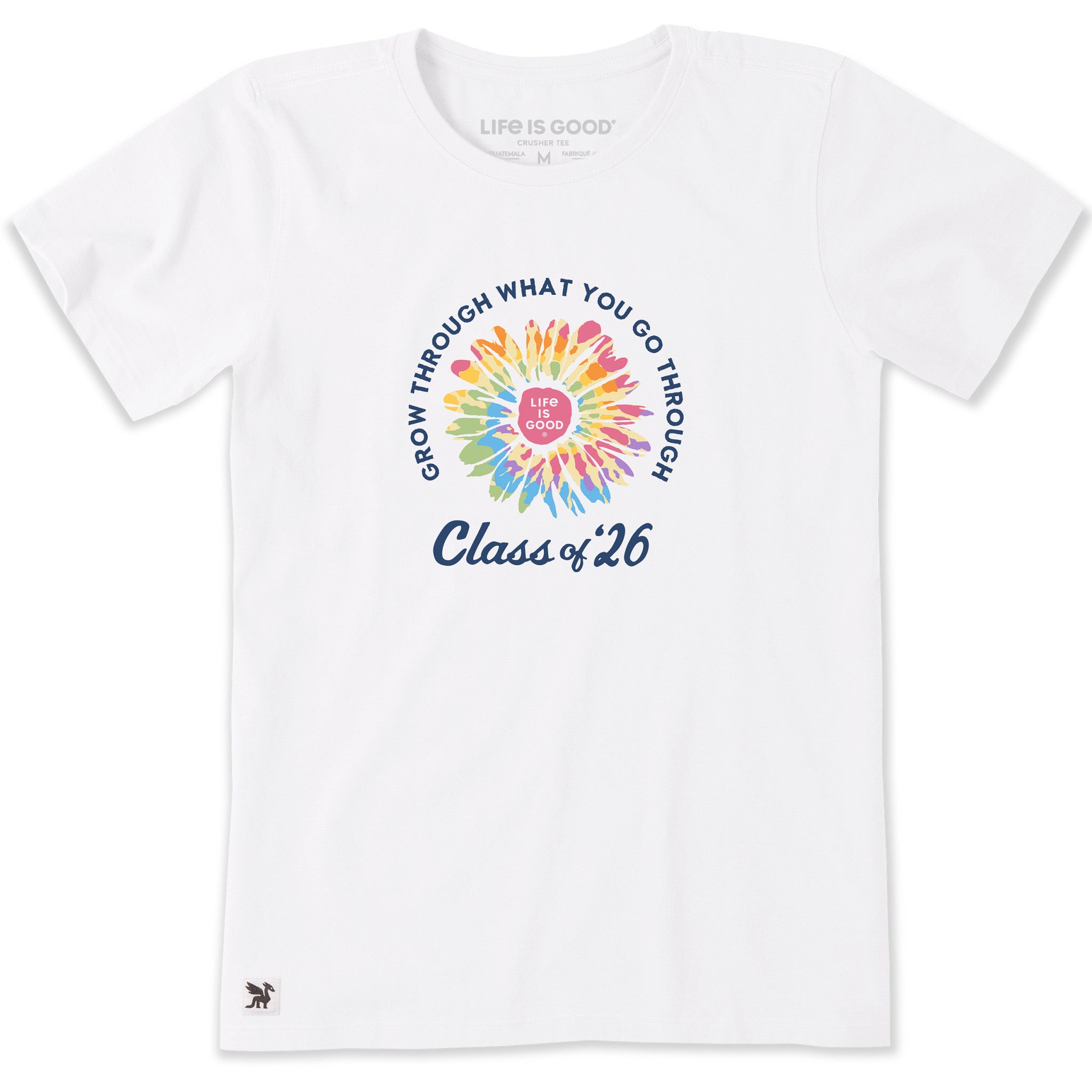 Life Is Good Women's 3 Daisies Short Sleeve Crusher T-Shirt in Sandy Yellow | Size Xs | Cotton/Polyester Life Is Good Women's 3 Daisies Short Sleeve Crusher T-Shirt in Sandy Yellow | Size Xs | Cotton/Polyester