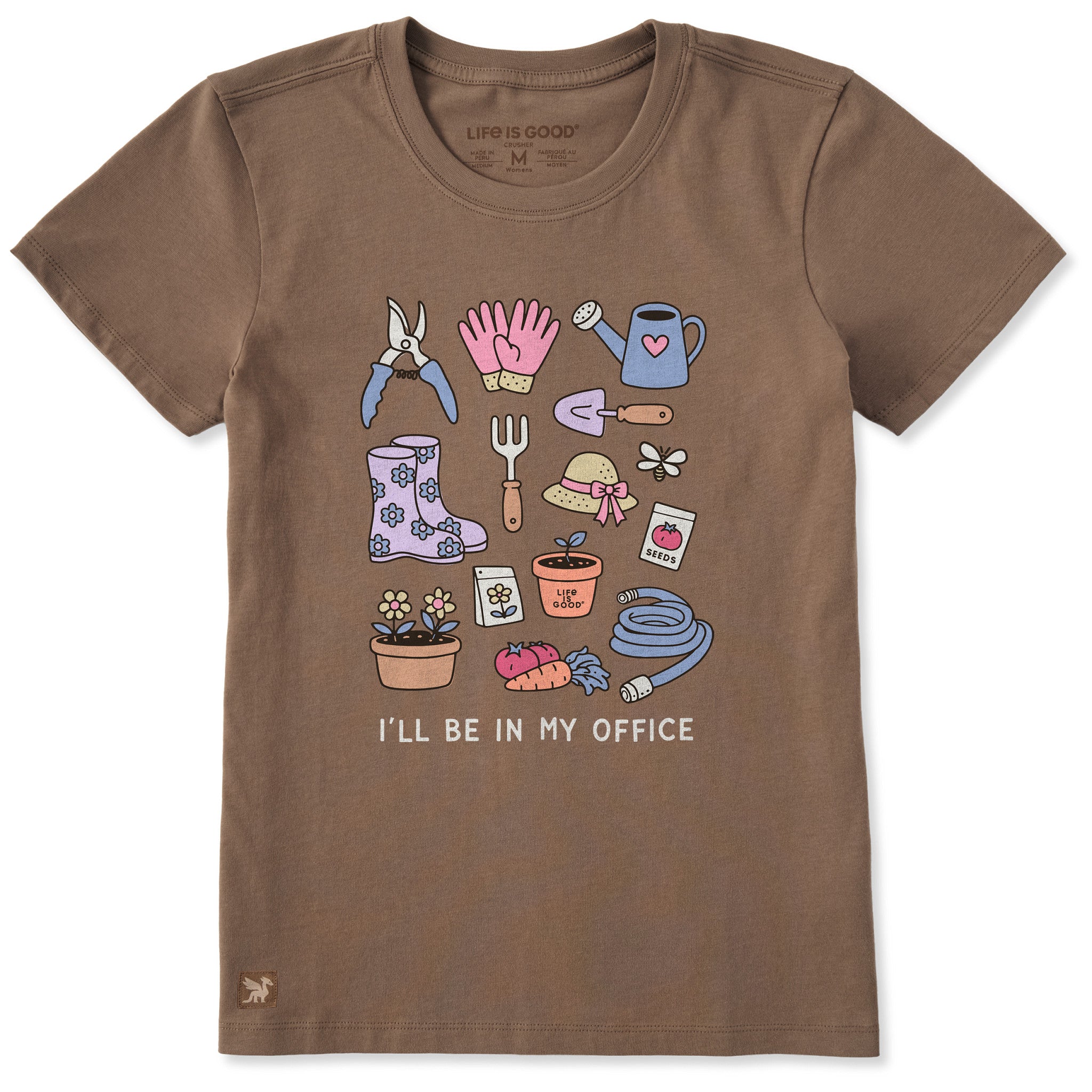 Women's I'll Be in My Office Gardening Short Sleeve Crusher Tee