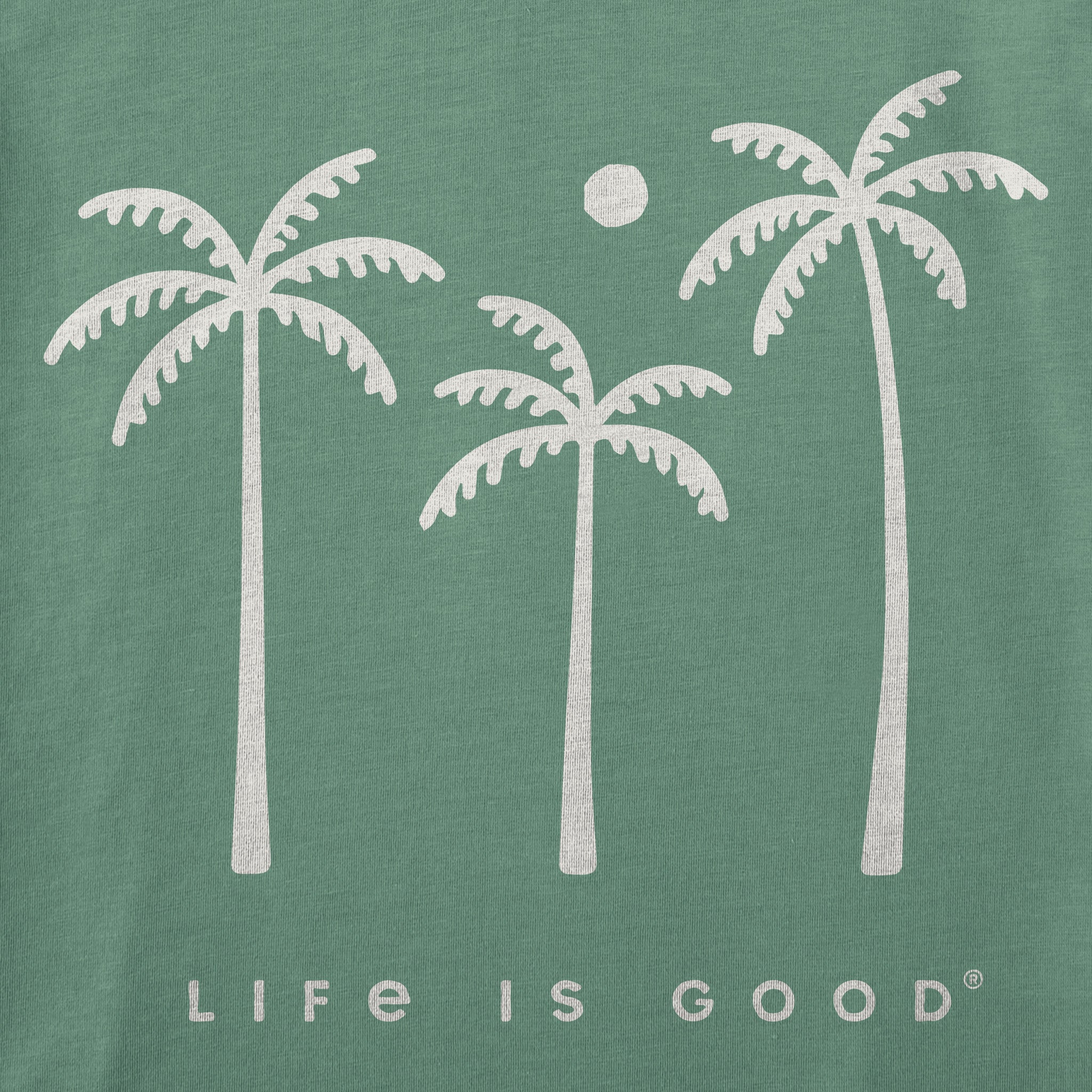 Women's Three Palm Trees Short Sleeve Crusher Tee | Shop Life is Good