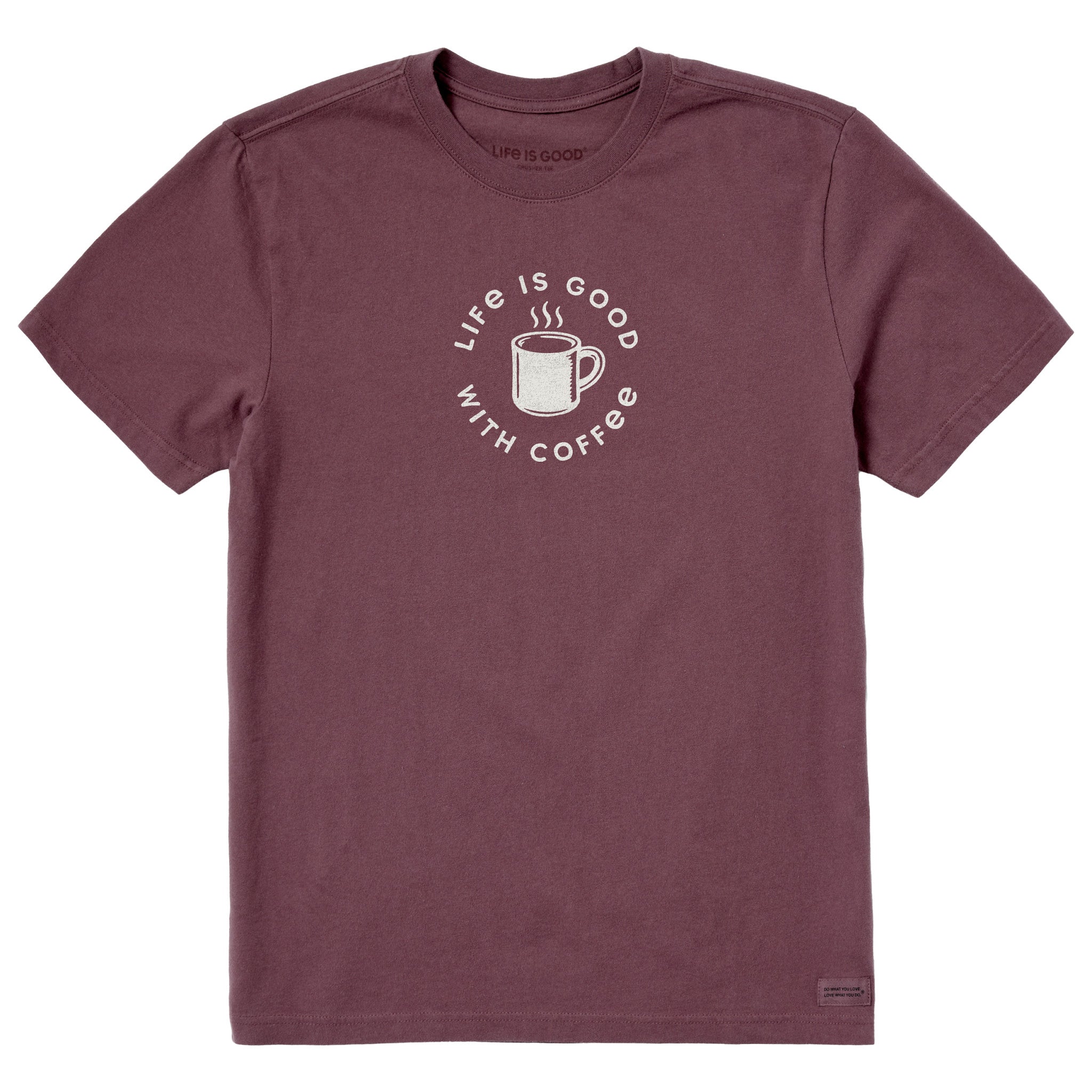 Men's Life is Good With Coffee Short Sleeve Crusher Tee | Shop
