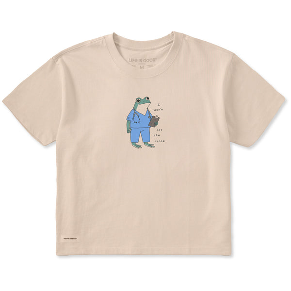 Women's I Won't Let You Croak Short Sleeve Crusher Boxy Tee | Shop