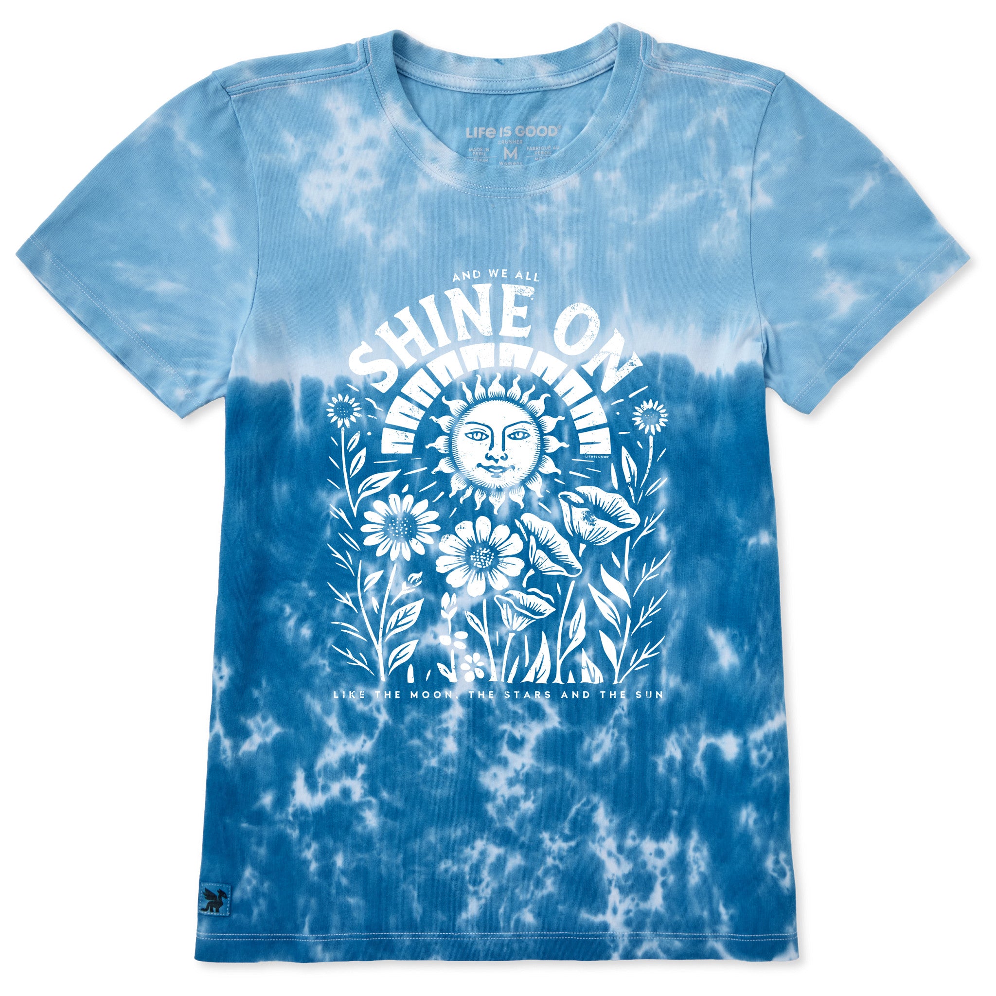 Women's Shine On Sunflowers Short Sleeve Crusher Tie-Dye Tee