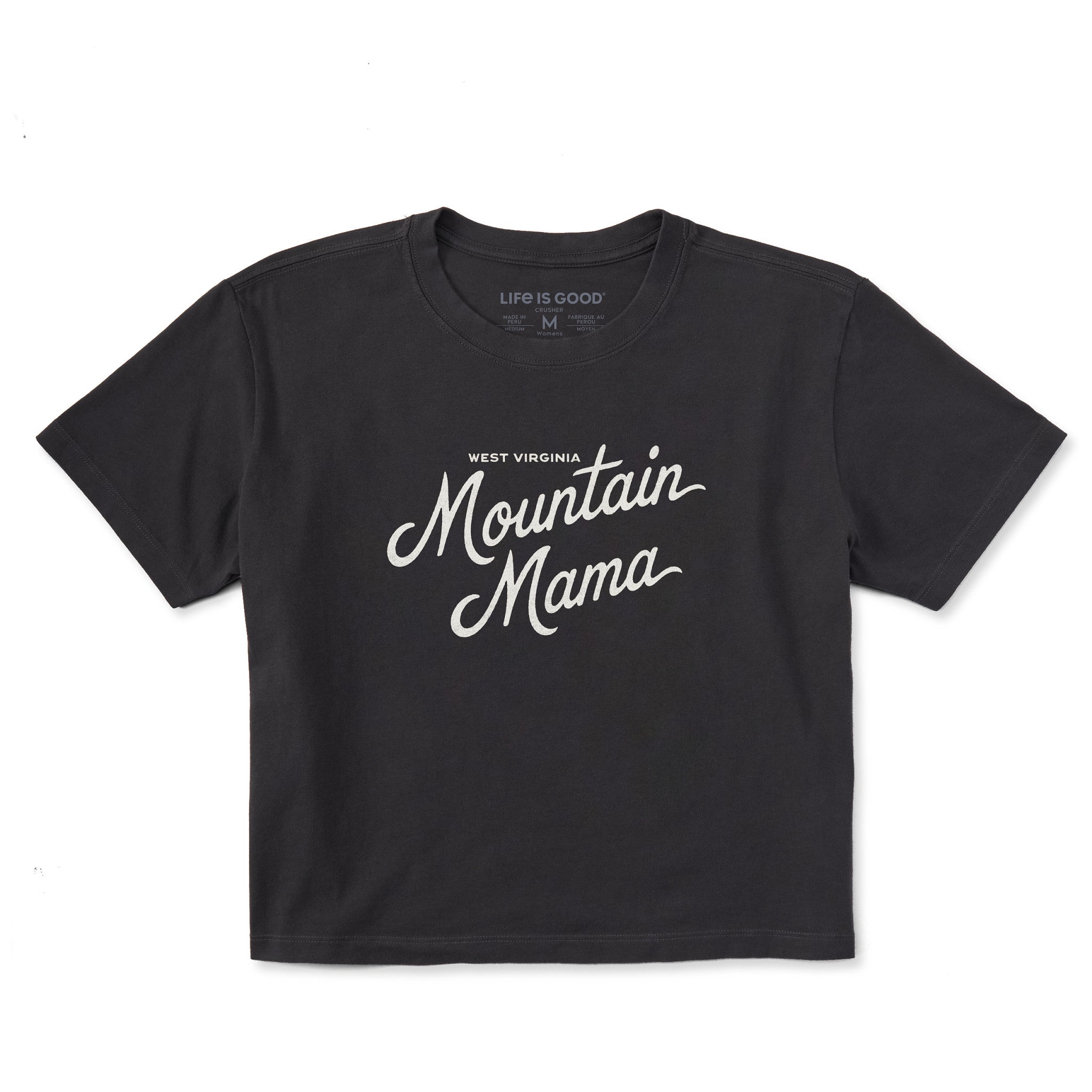 Women's West Virginia Mountain Mama Short Sleeve Crusher Boxy Tee