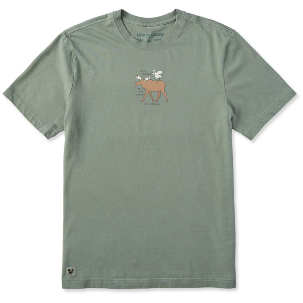 Men's Silly Goose on a Moose Short Sleeve Crusher Tee | Shop Life