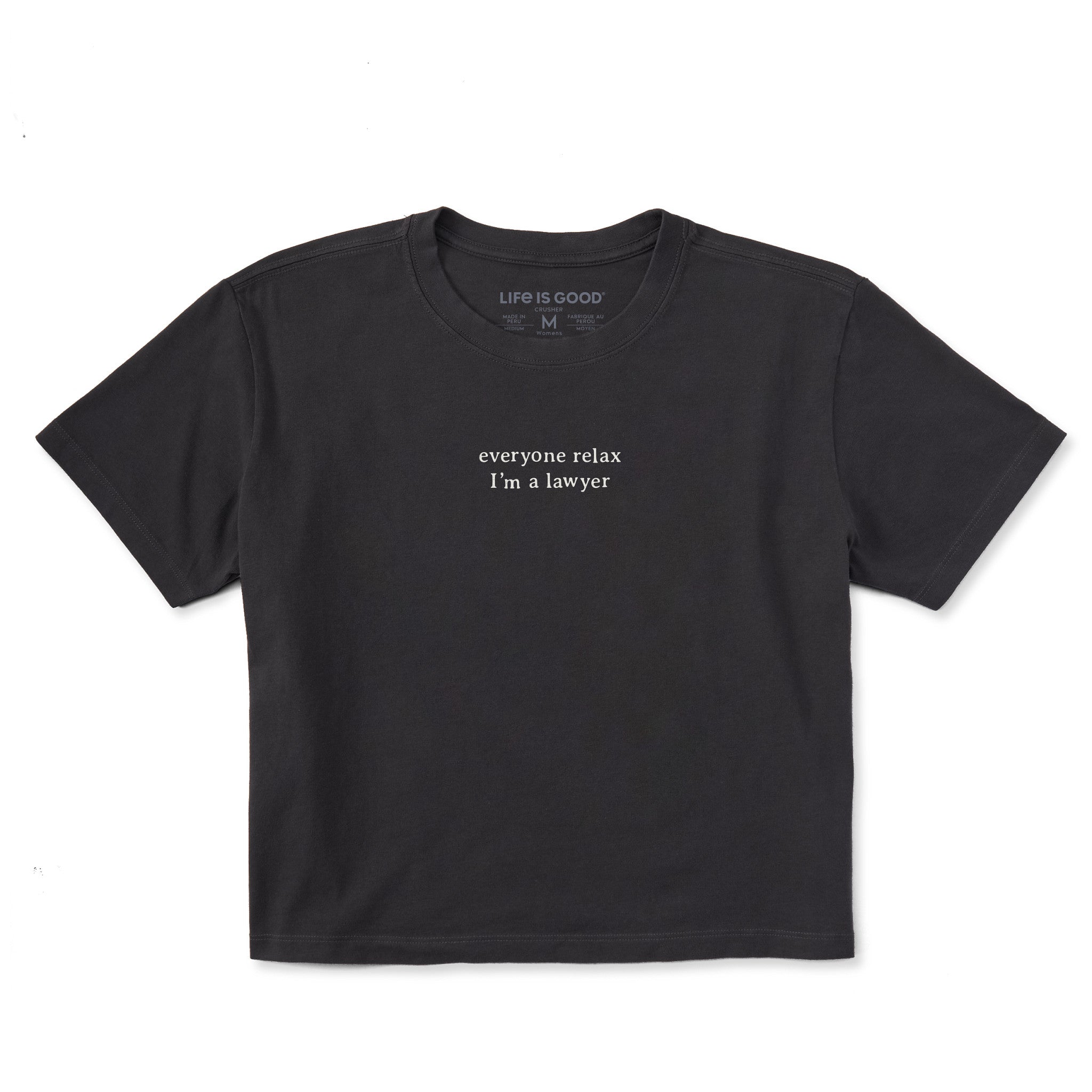 トップス everyone border short sleeve tee shirt Women's Everyone Relax I'm a Lawyer Short Sleeve Crusher Boxy Tee
