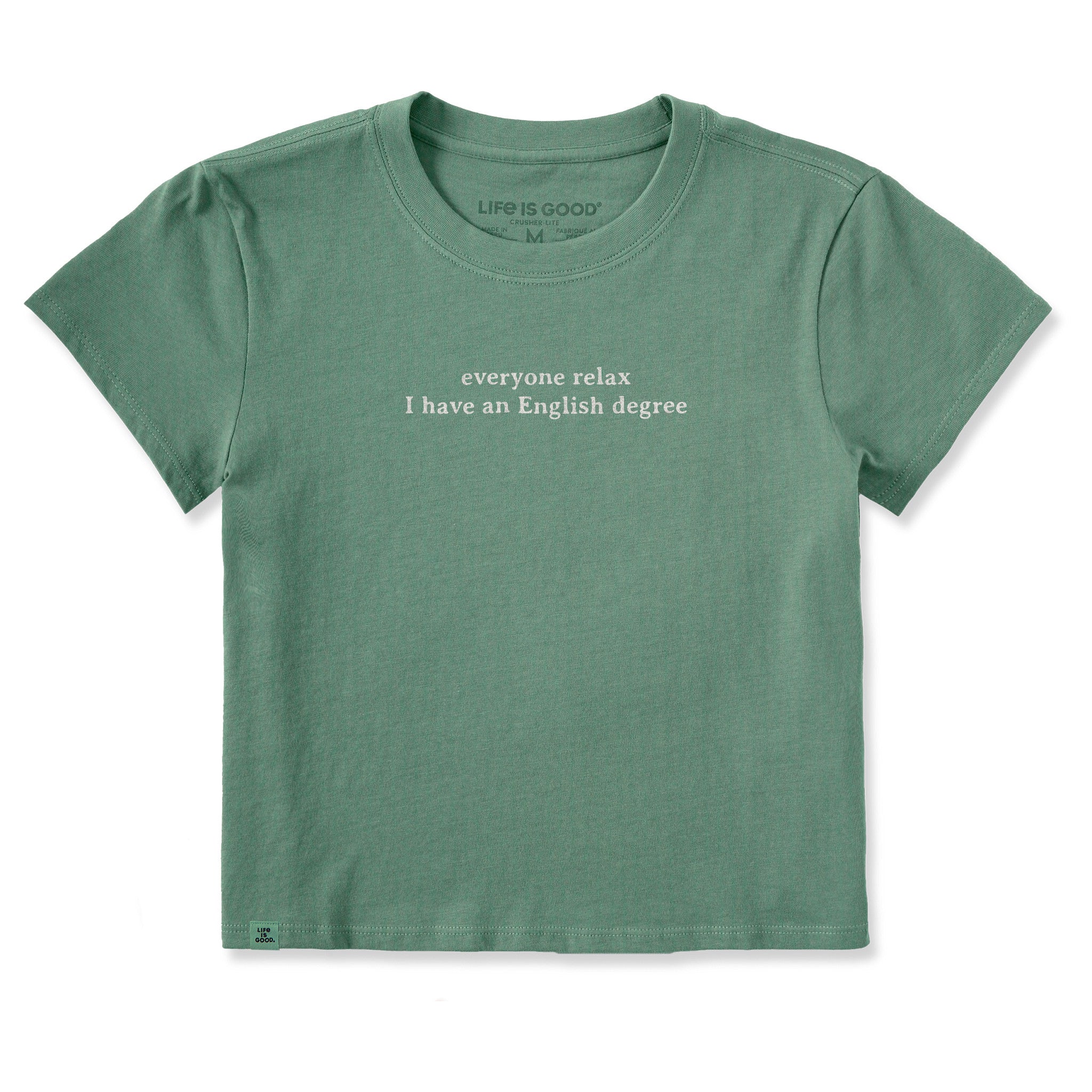 Women's Everyone Relax English Degree Crusher-LITE Shrunken Tee