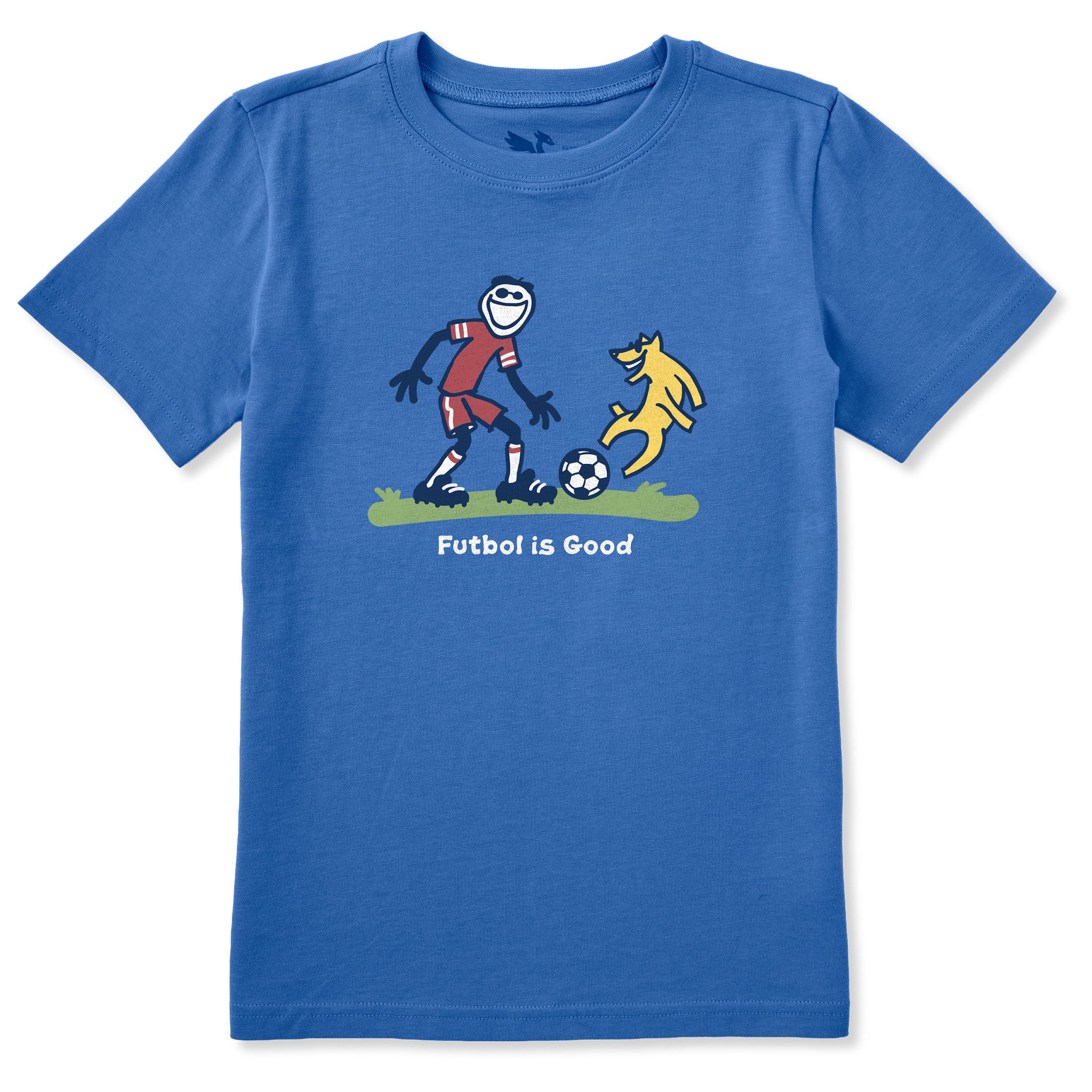 Kids Futbol is Good Short Sleeve Crusher Tee | Shop Life is Good