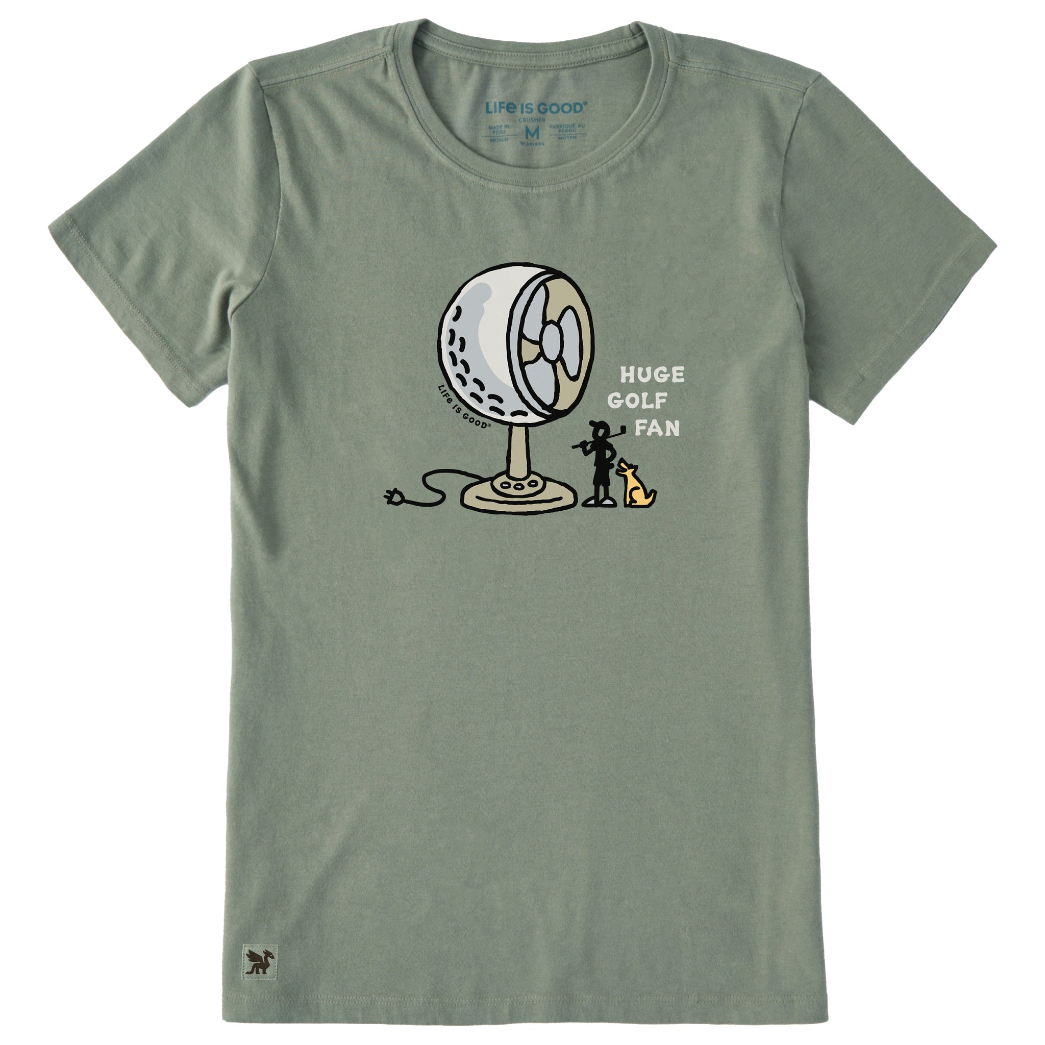 kenken LIFE IS GROOVE Tシャツ Women's Huge Golf Fan Short Sleeve Crusher Tee | Shop Life is Good