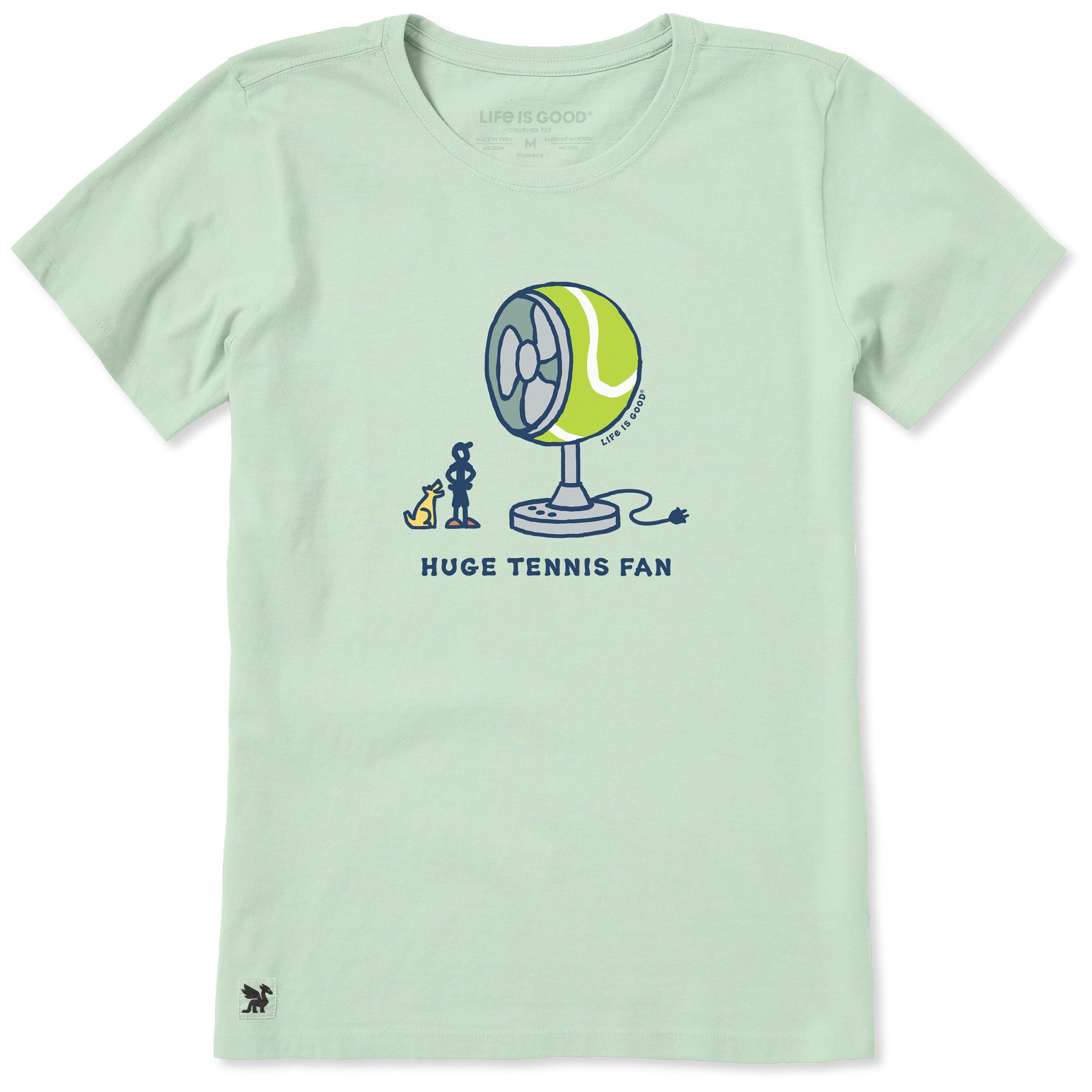【希少品】Seasons' End / Moments In Life Women's Huge Tennis Fan Short Sleeve Crusher Tee | Shop Life is Good