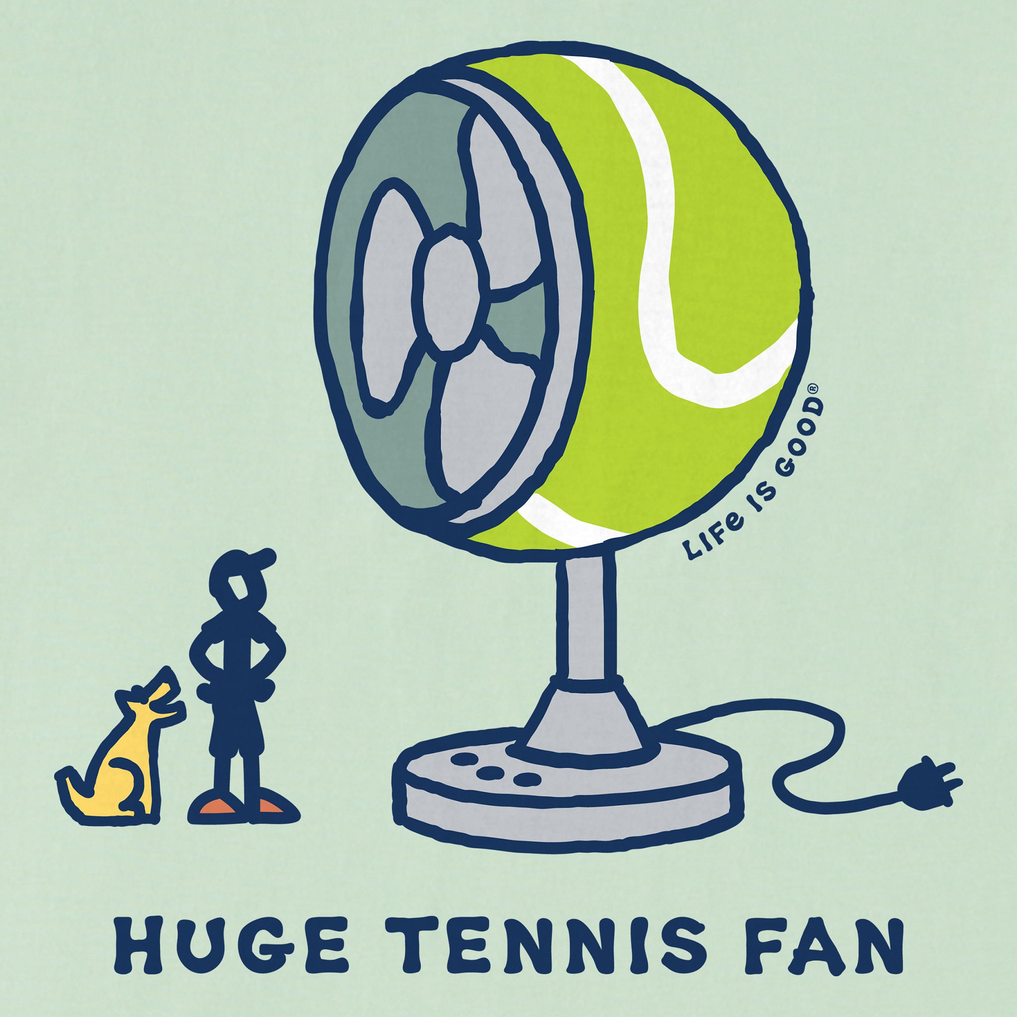 Women's Huge Tennis Fan Short Sleeve Crusher Tee | Shop Life is Good