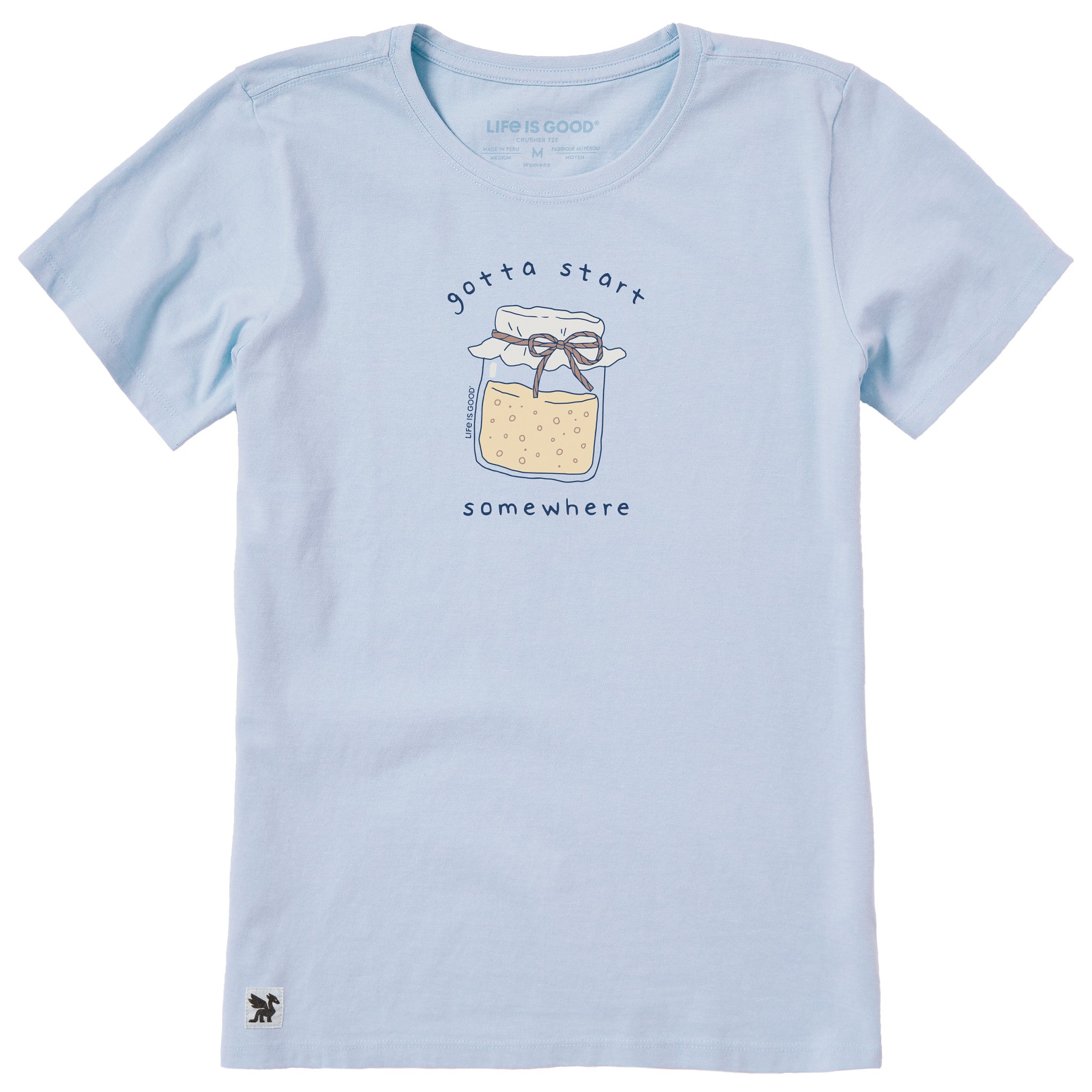 Women's Gotta Start Somewhere Sourdough Short Sleeve Crusher Tee