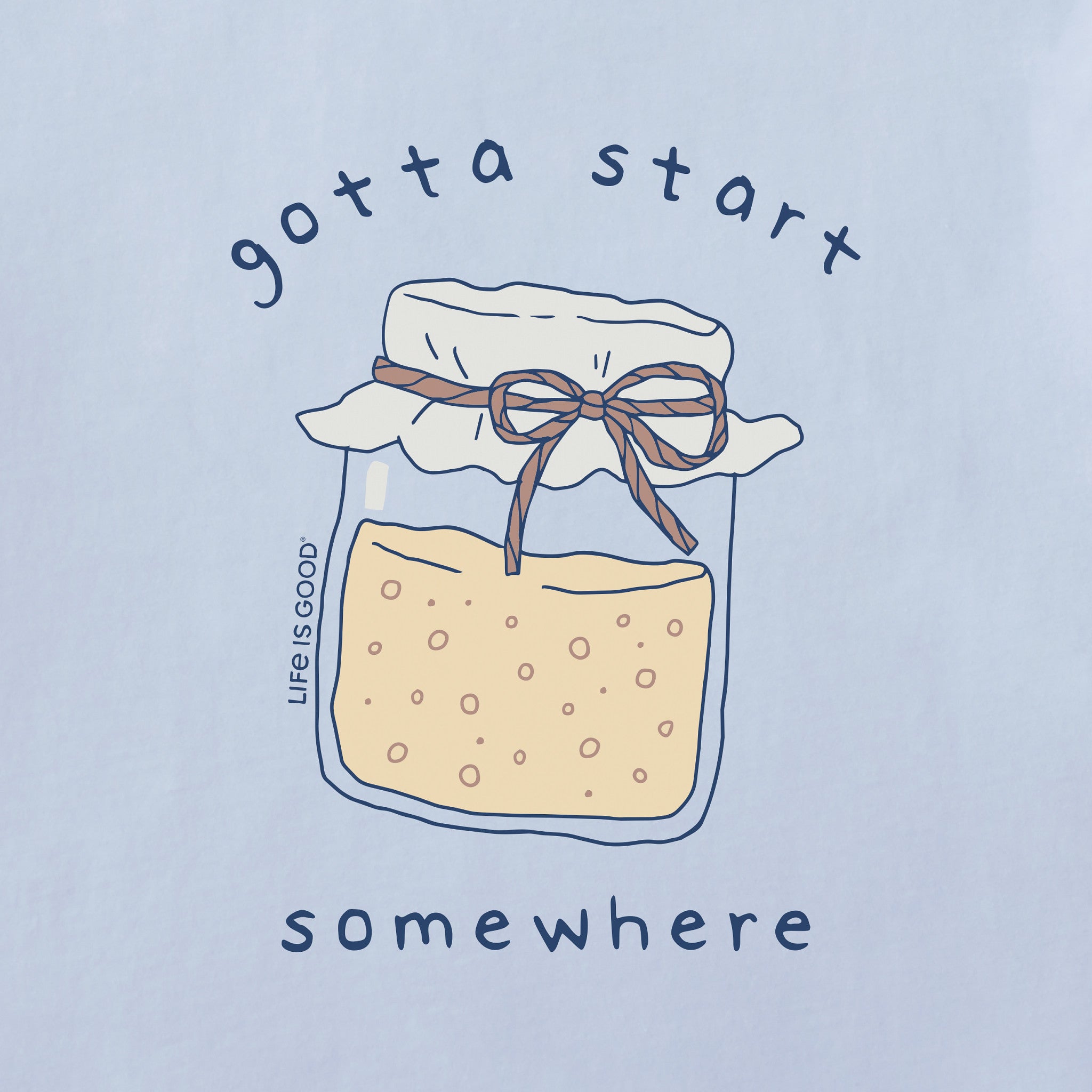 Women's Gotta Start Somewhere Sourdough Short Sleeve Crusher Tee