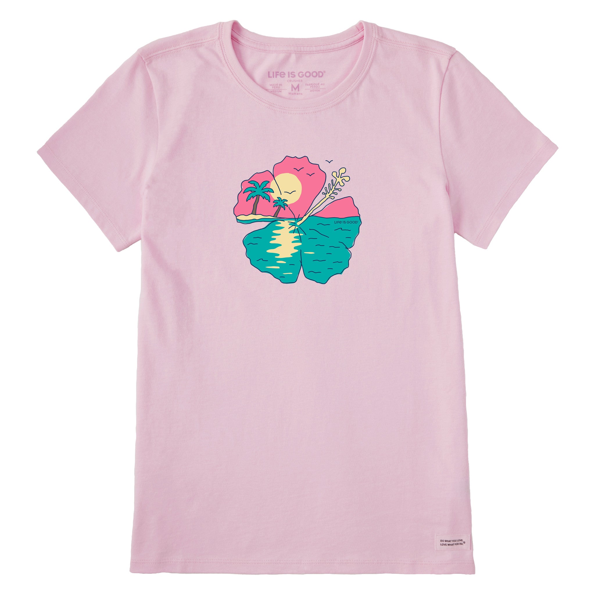 Women's Hibiscus Sunset Short Sleeve Crusher Tee | Shop Life is Good