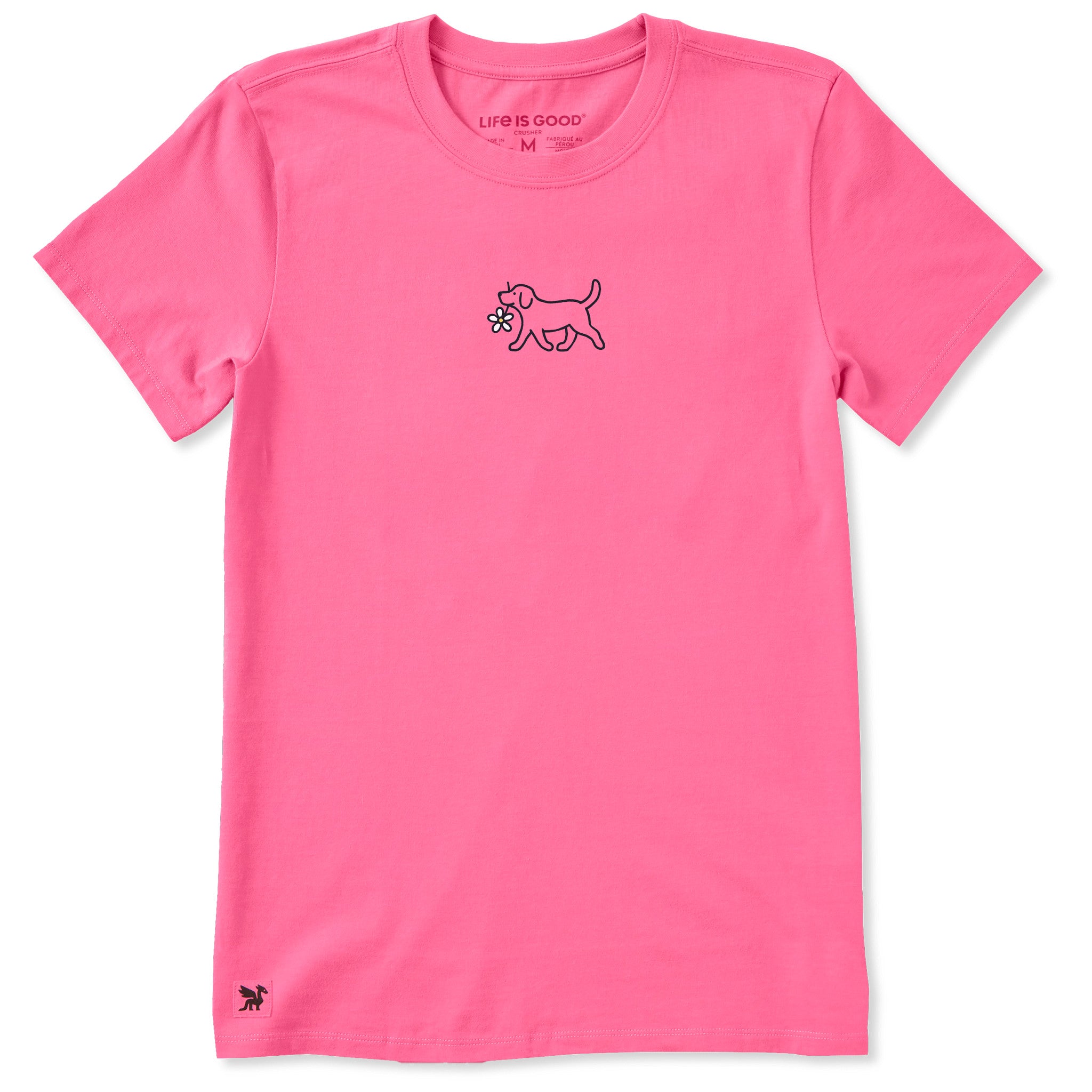 Women's Doggy w Daisy Short Sleeve Crusher Tee | Shop Life is Good