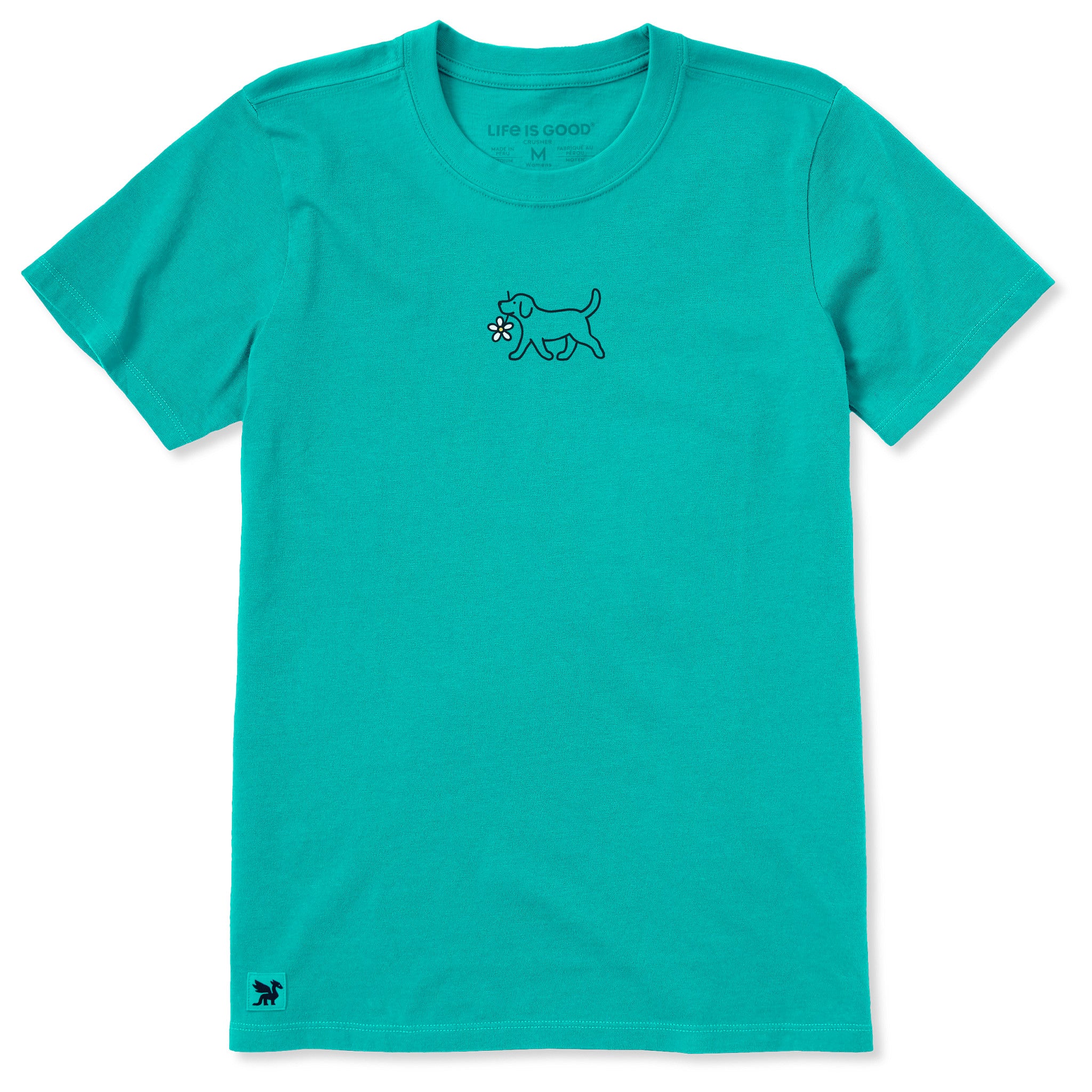 Women's Doggy w Daisy Short Sleeve Crusher Tee | Shop Life is Good