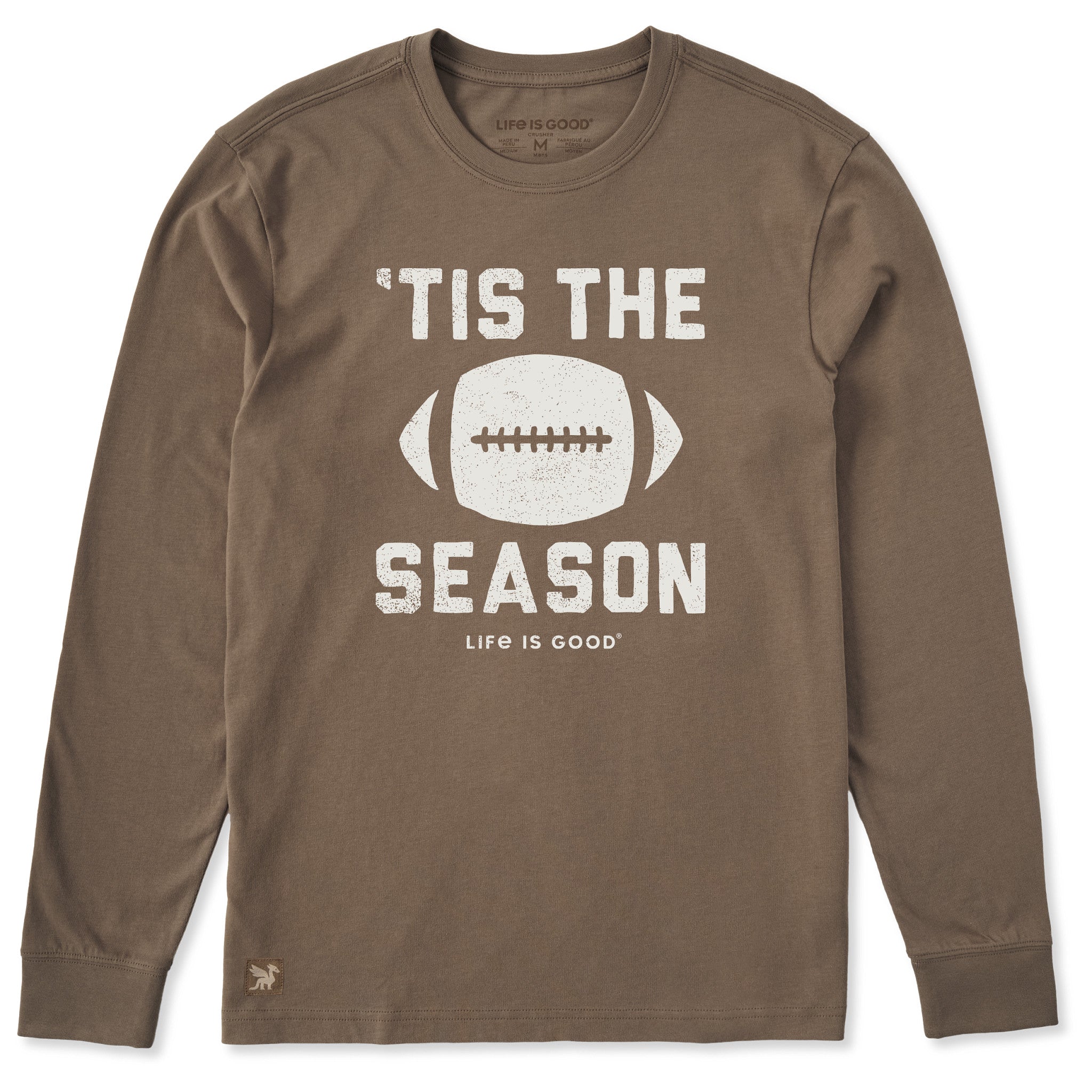Men's Tis The Football Season Long Sleeve Crusher Tee | Shop Life