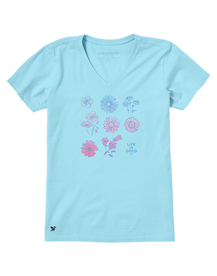 ライフイズグッド レディース シャツ トップス Detailed Spring Flowers Crusher-Flex Tunic