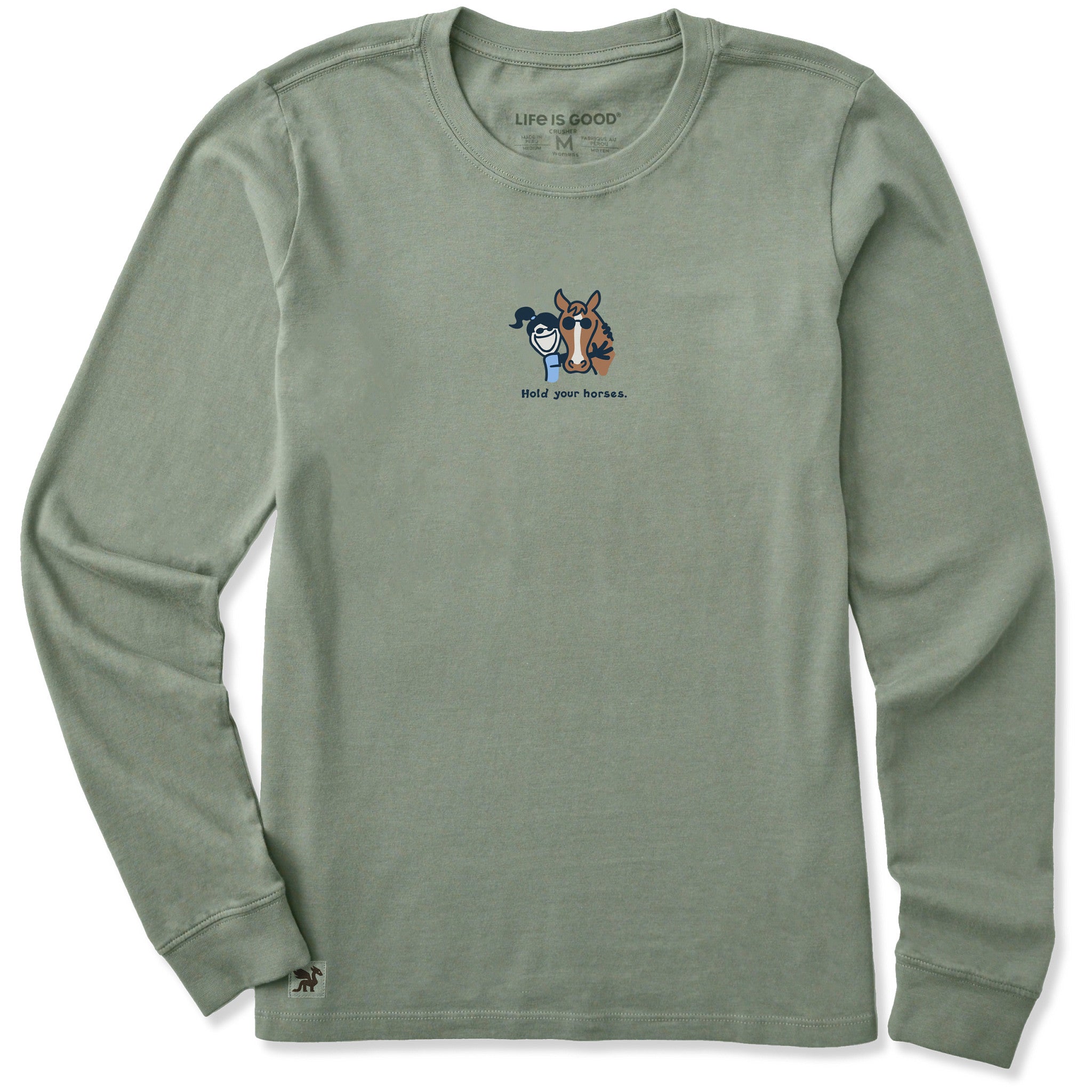 Women's Hold Your Horses Long Sleeve Crusher Tee | Shop Life is Good