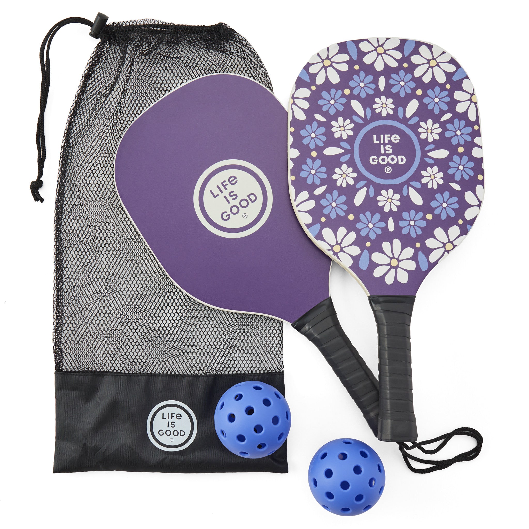 Life is Good Daisies Mandala Pickleball Set | Shop Life is Good