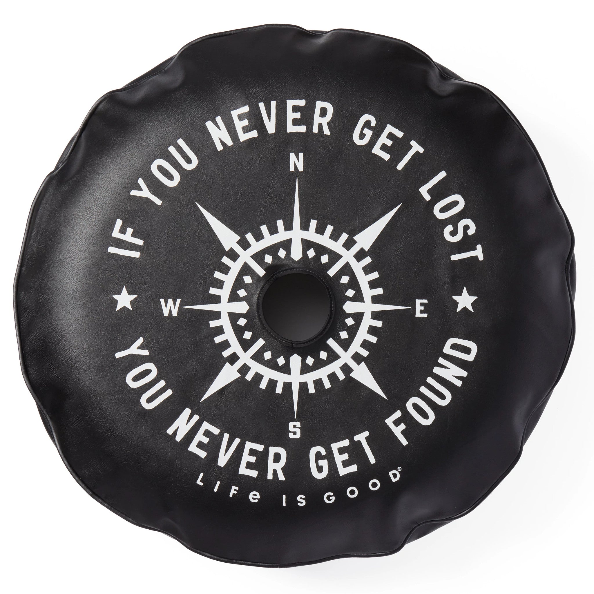 escape gear spare wheel cover Life is Good. Tire Cover Lost and Found Compass, Night Black-32"