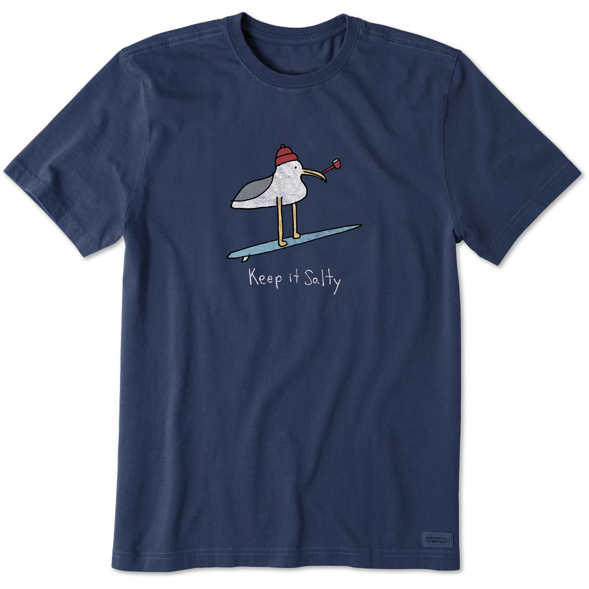 Men's Keep it Salty Seagull Short Sleeve Crusher Tee | Shop Life Men's Keep it Salty Seagull Short Sleeve Crusher Tee | Shop Life