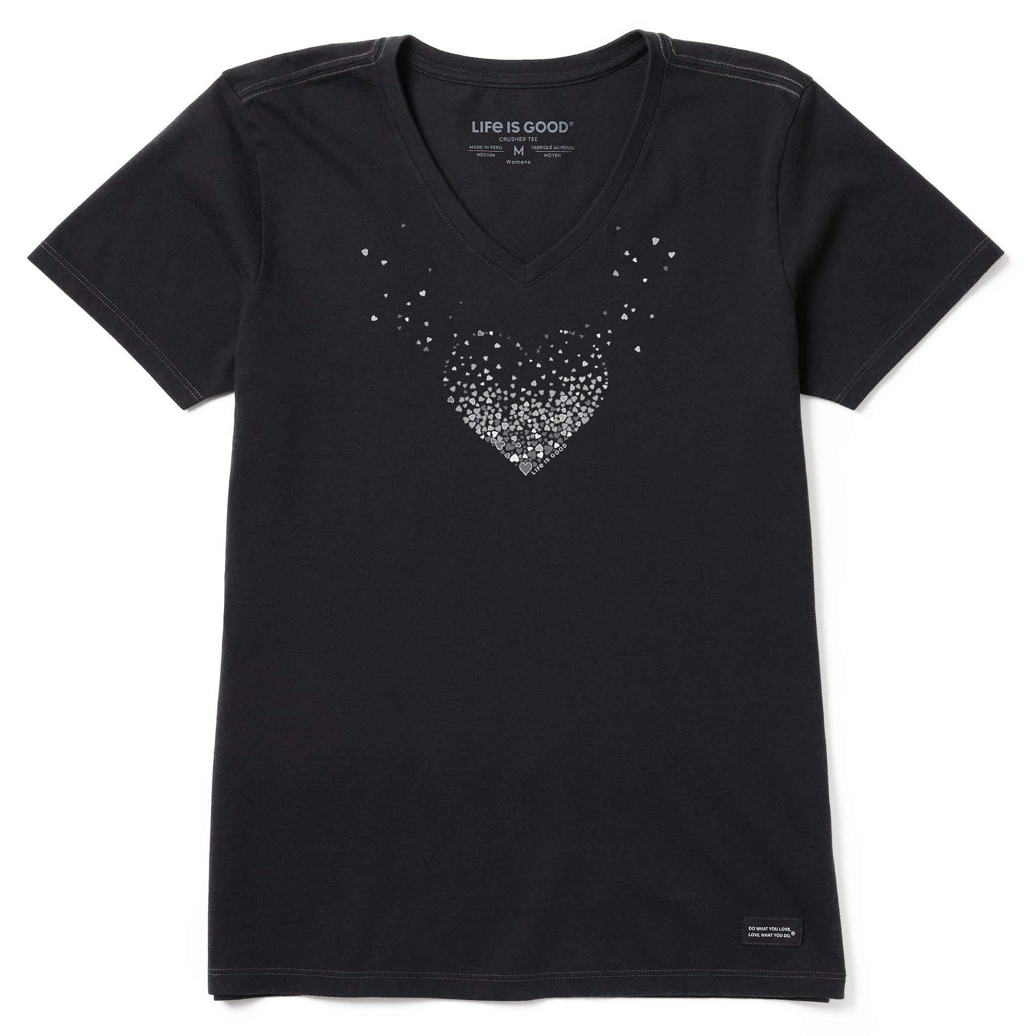 Women's Heart of Hearts Short Sleeve Crusher Vee | Shop Life is Good