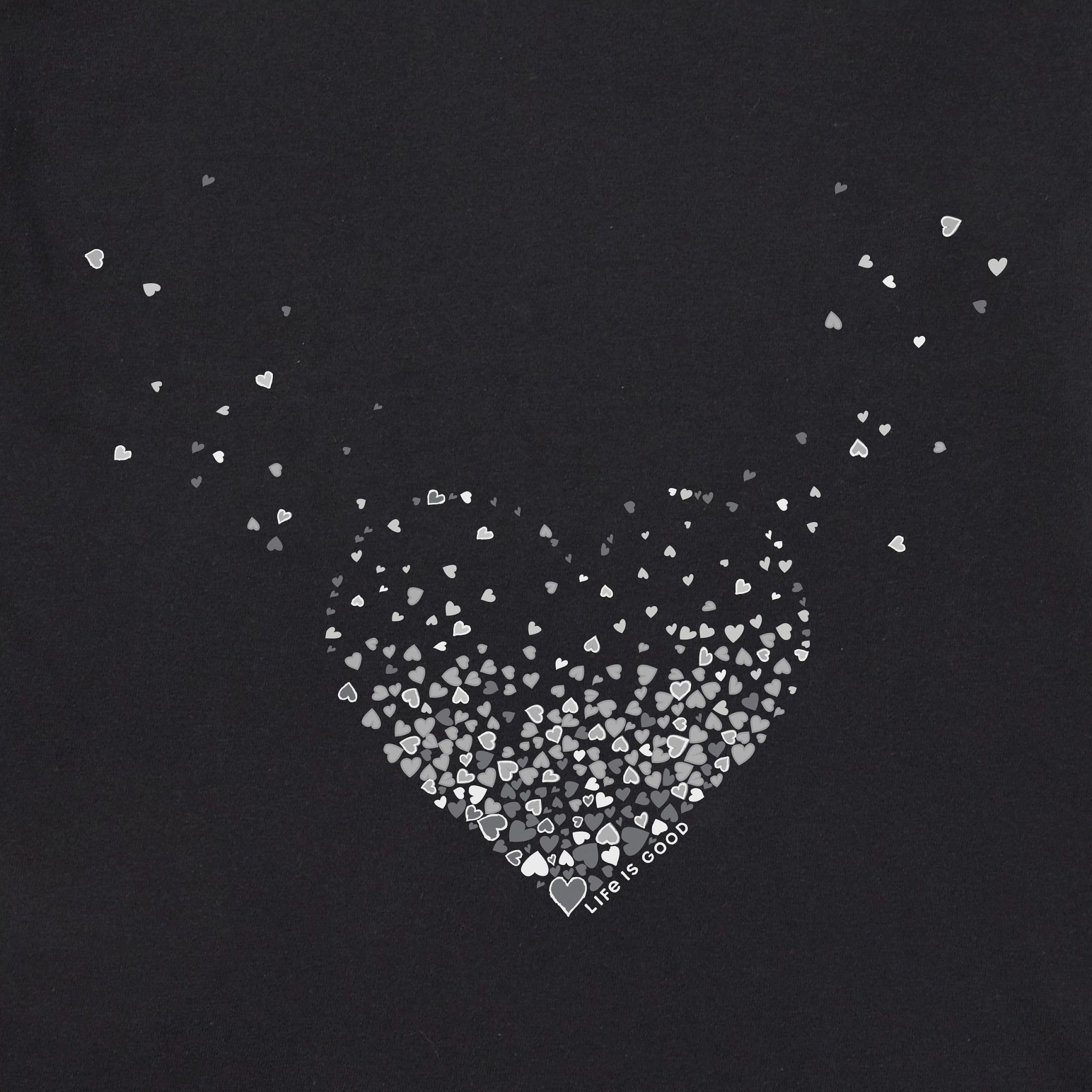 Women's Heart of Hearts Short Sleeve Crusher Vee | Shop Life is Good