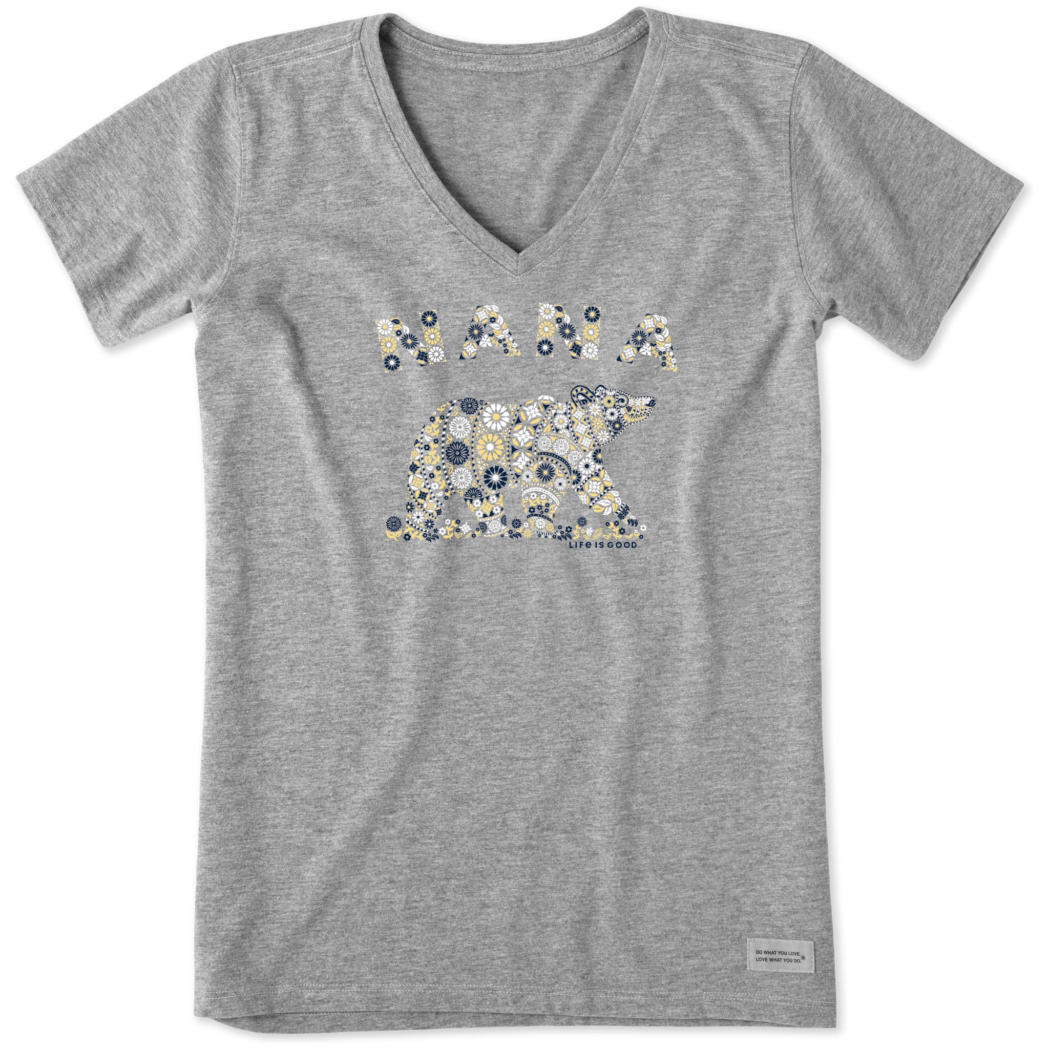 Women's Primal Nana Bear Short Sleeve Crusher Vee | Shop Life is Good
