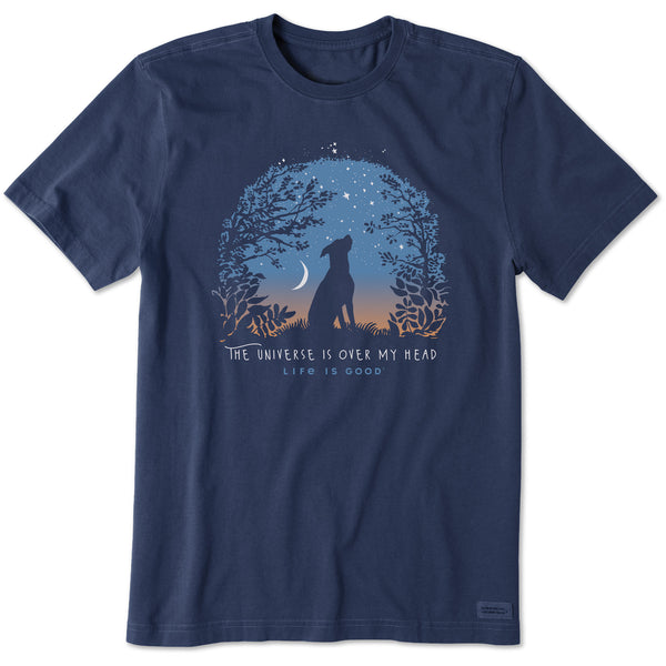 Men's Universe Over My Head Dog Short Sleeve Crusher Tee