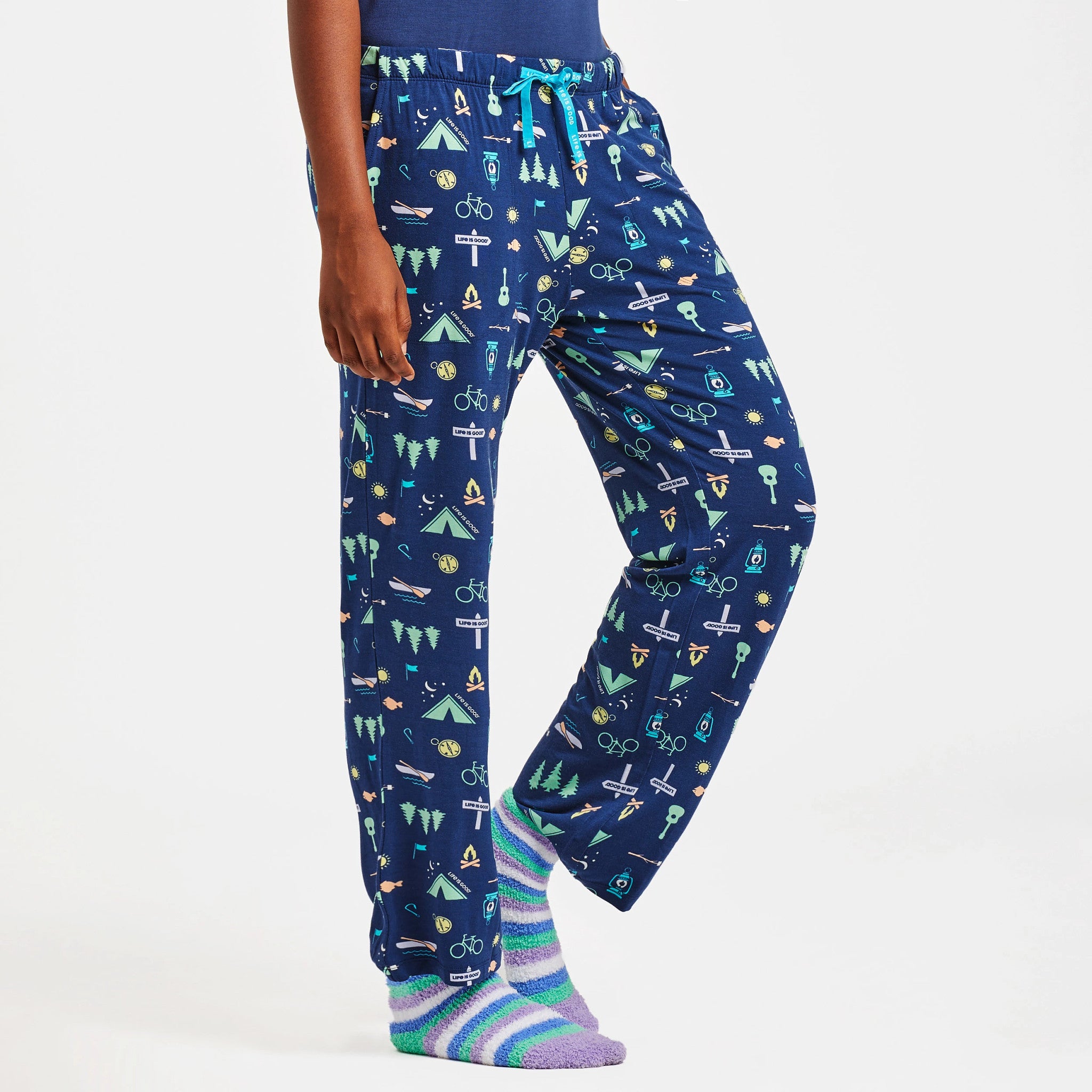 Women's Camp LIG Pattern Lightweight Sleep Pant Shop Life is Good