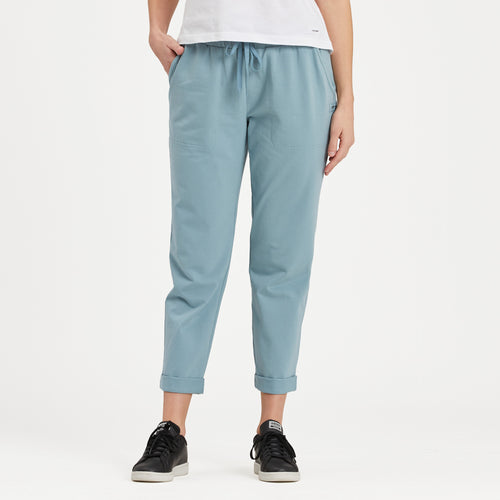 Life Is Good Pantalon Court Uni Crusher-Flexu2122, Gris Ardoise., Taille L