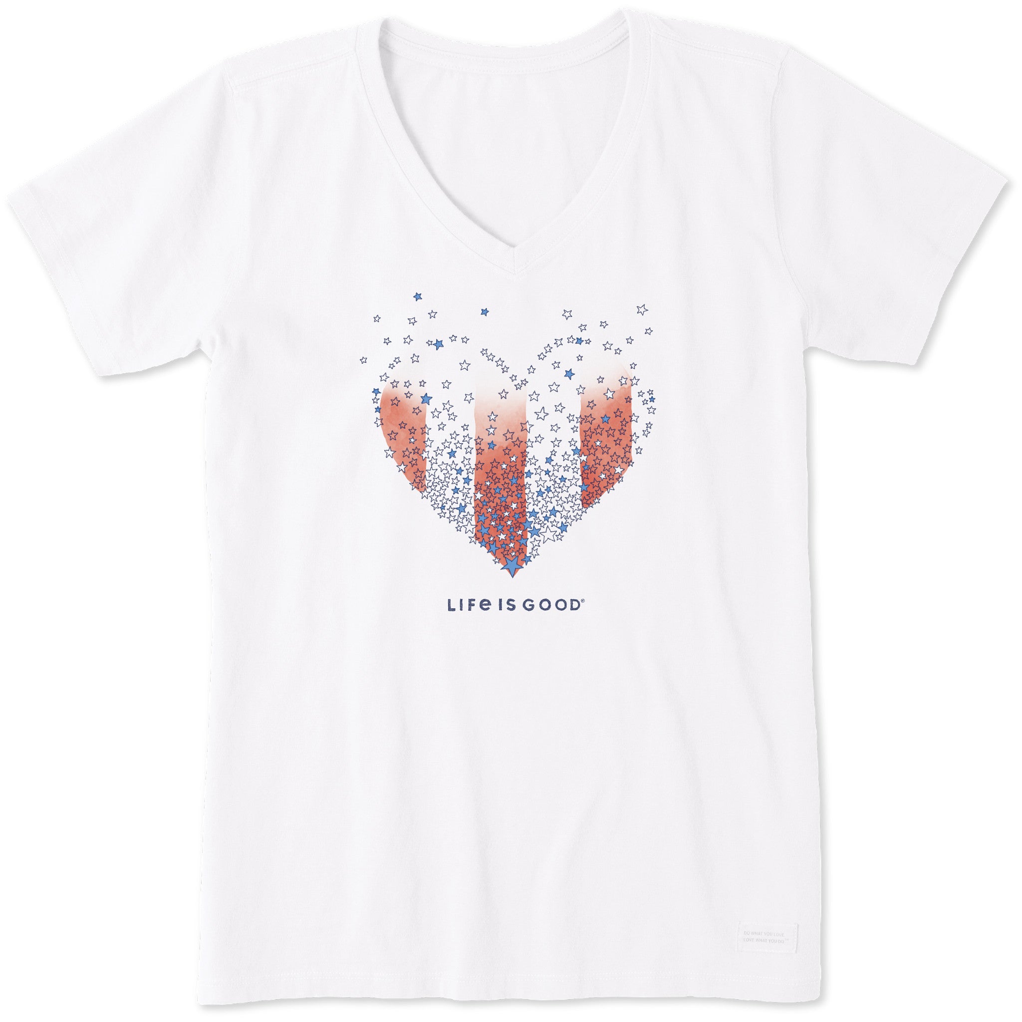 (取寄) ライフイズグッド ビーチ デザイン ハート ショート スリーブ ヴィー Life is Good Beach Design Heart Short Sleeve Crusher? Vee Raspberry Pink Women's Beach Design Heart Short Sleeve Crusher Vee | Shop