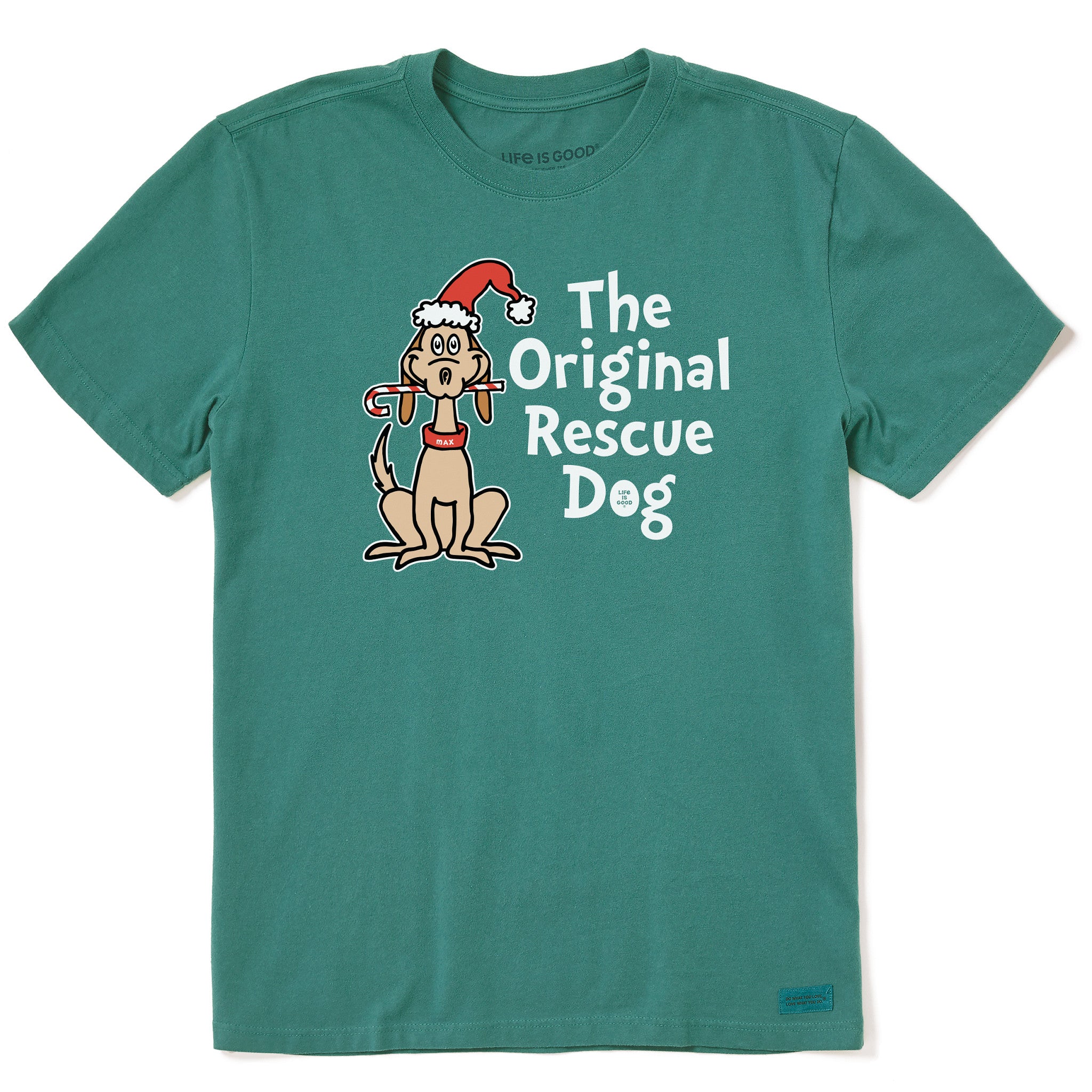 Men's Max The Rescue Dog Short Sleeve Crusher Tee, image size:2048x2048