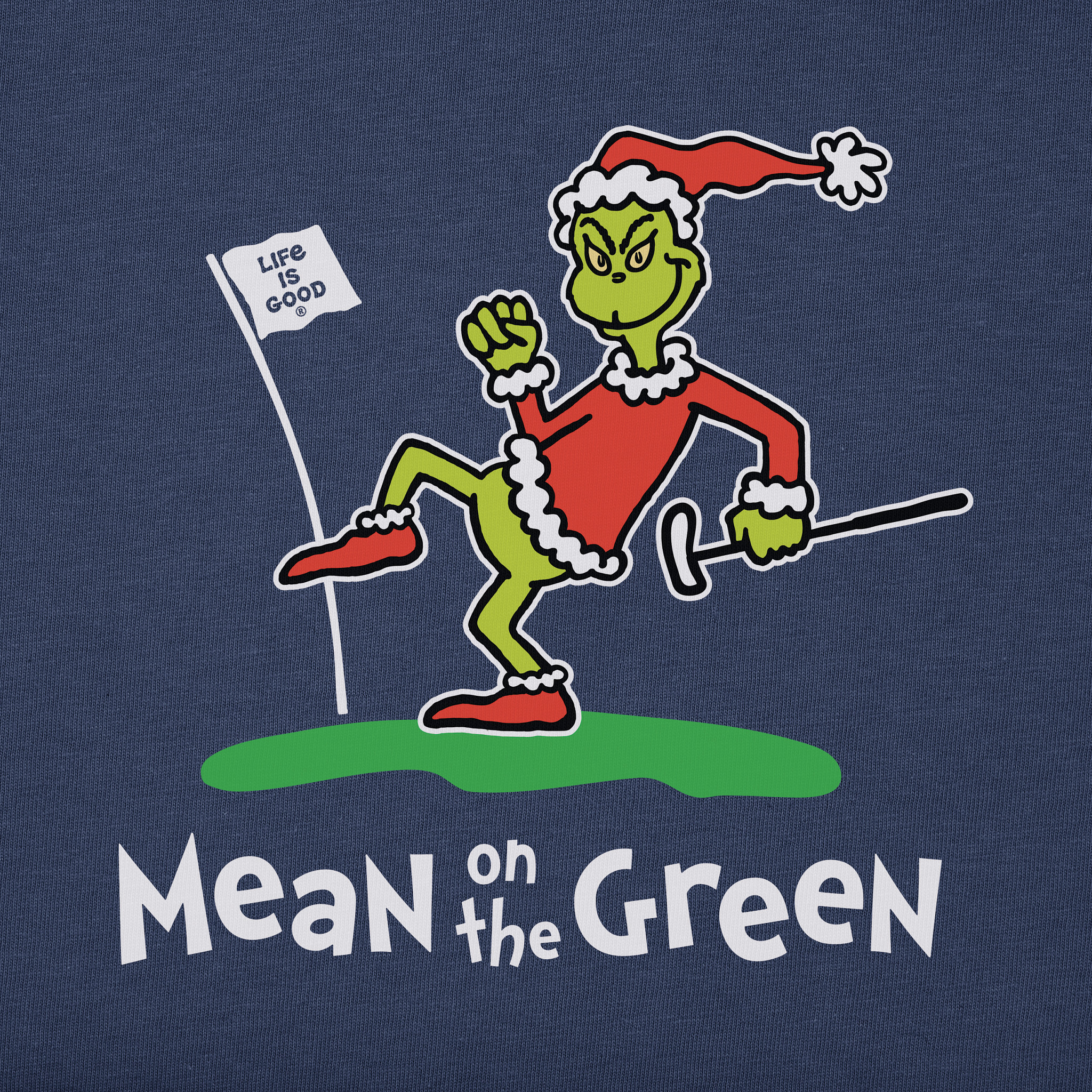 Men's Grinch Mean on the Green Long Sleeve Crusher Tee | Shop Life