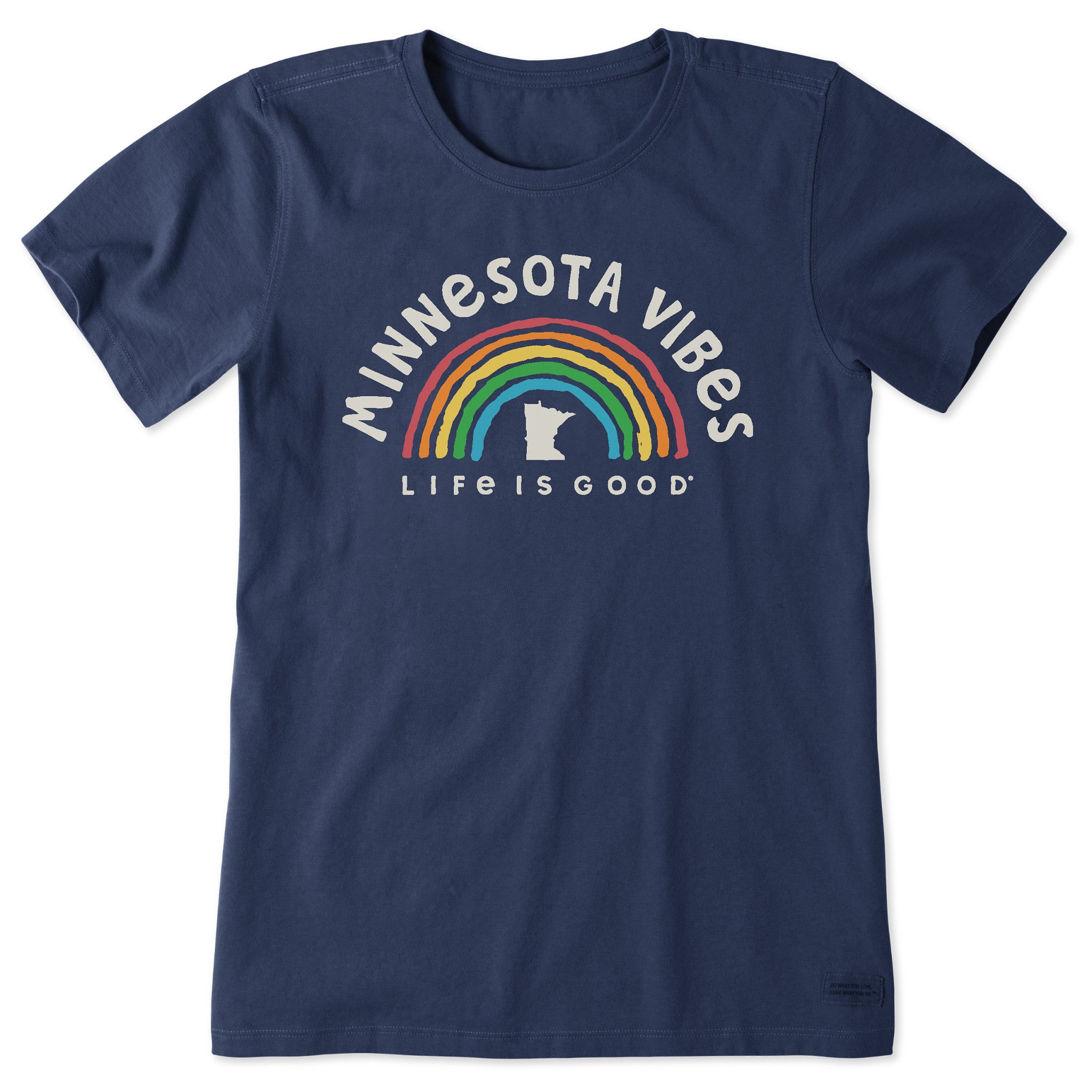 Product image for "Women's Minnesota Rainbow Vibes Short Sleeve Crusher Tee" ||85760_1