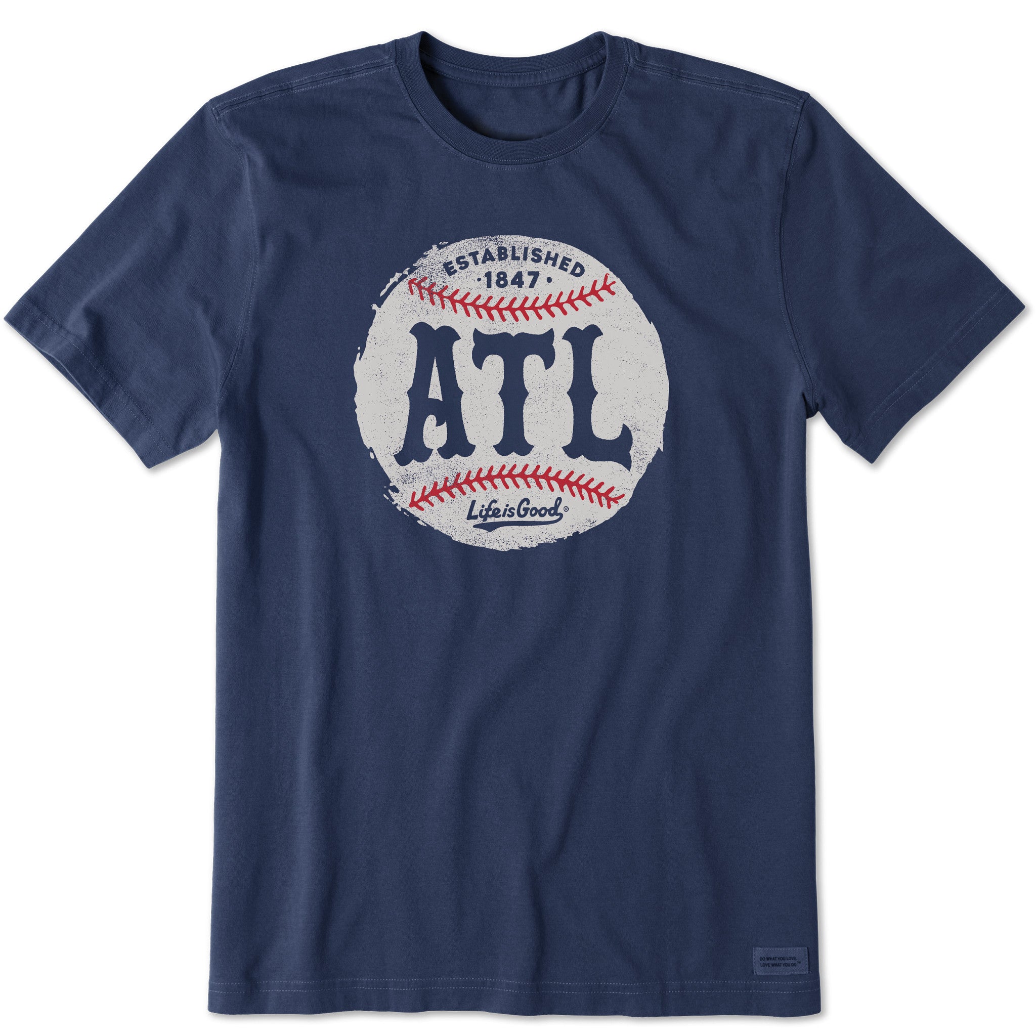 Men's Atlanta Baseball Short Sleeve Crusher Tee | Shop Life is Good