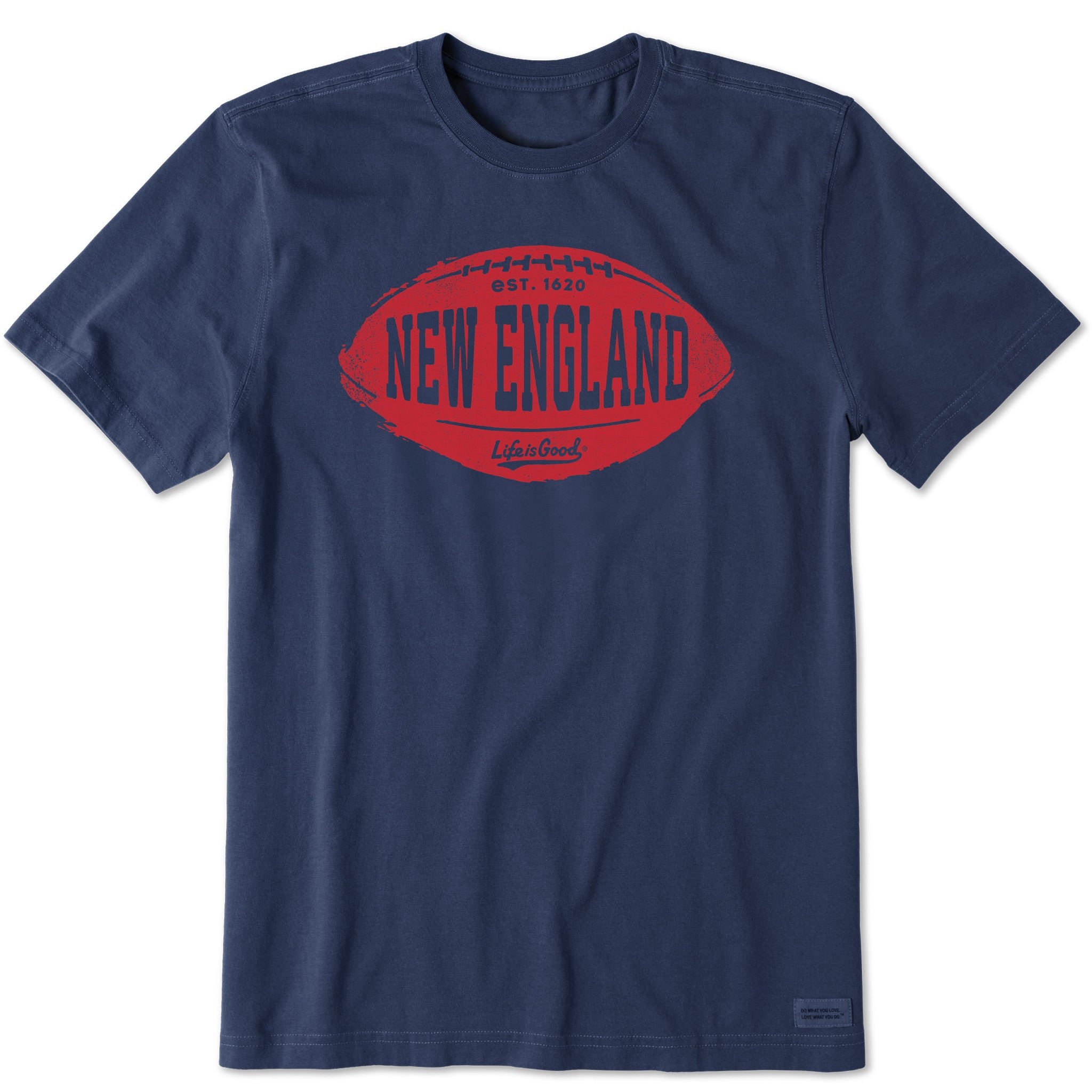 Men's New England Football Short Sleeve Crusher Tee | Shop Life is