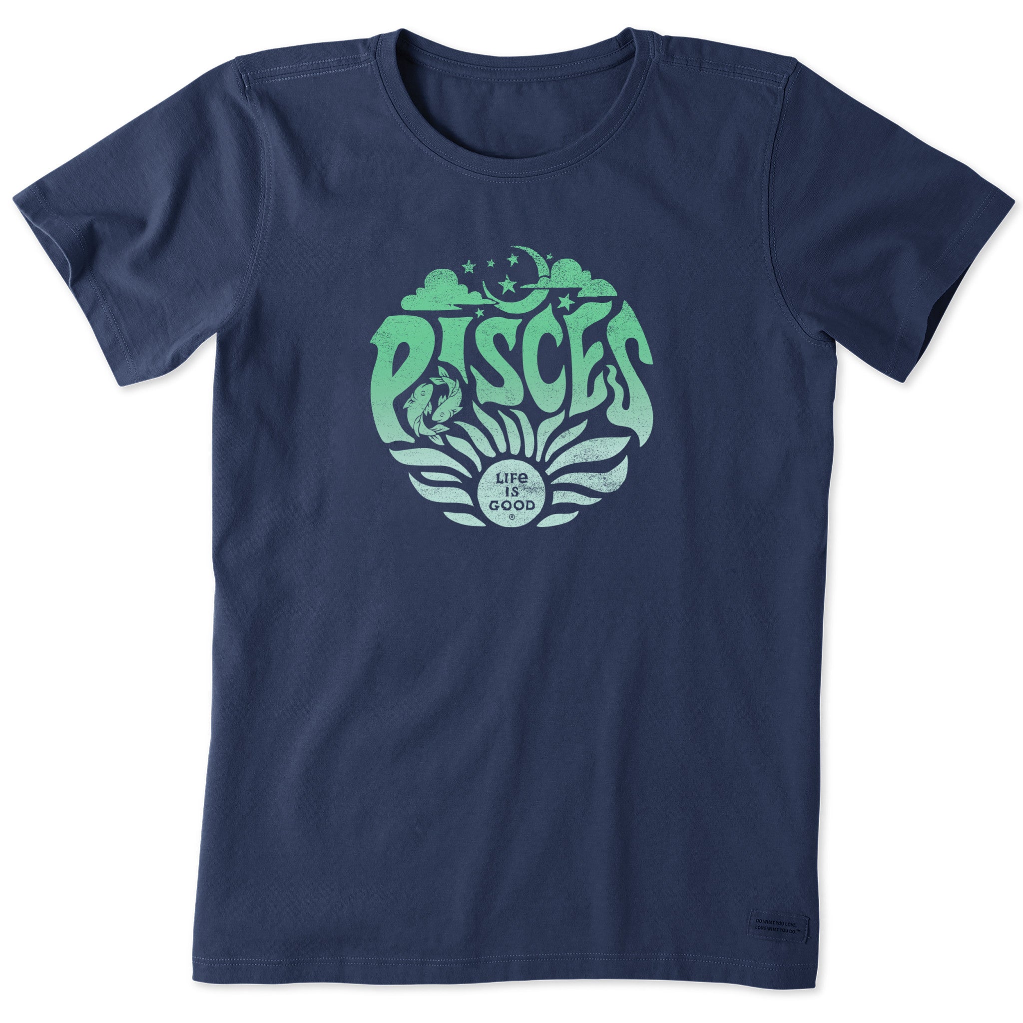 Women's Pisces Zodiac Vibes Short Sleeve Crusher Tee | Shop Life