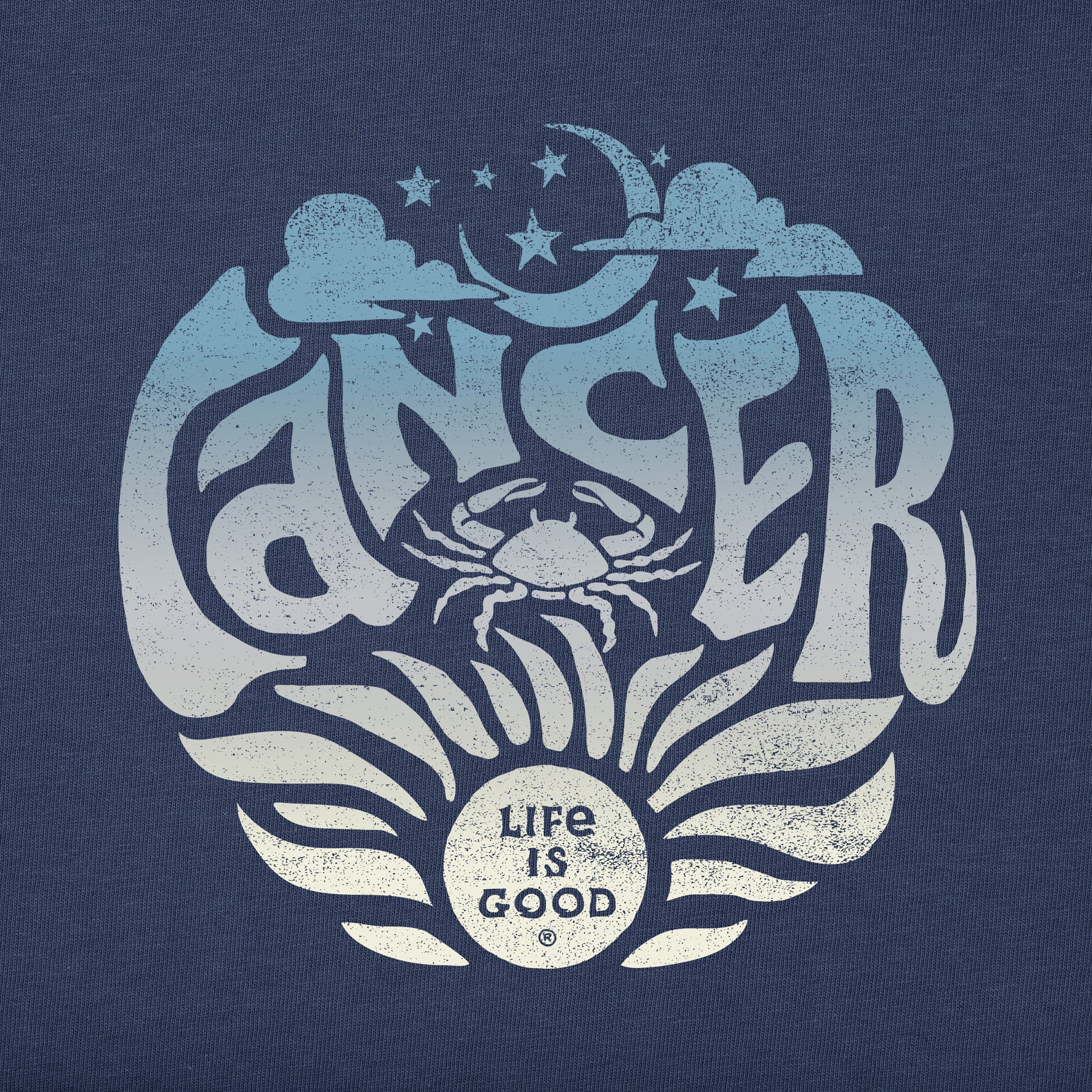 Men's Cancer Zodiac Vibes Short Sleeve Crusher Tee | Shop Life is Good