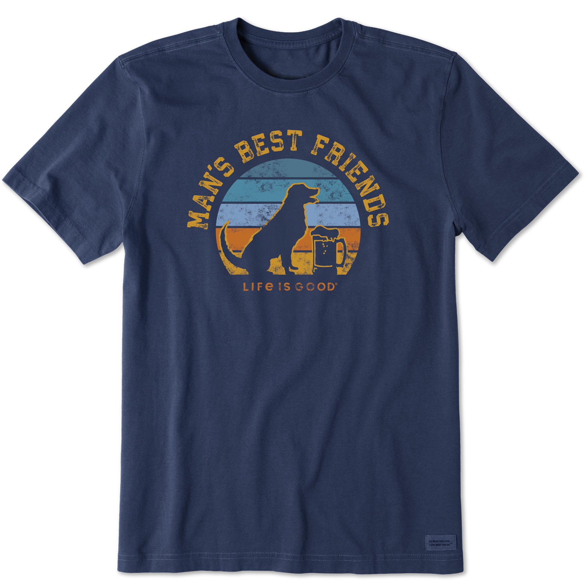 Men's Man's Best Friends Short Sleeve Crusher Tee | Shop Life is Good
