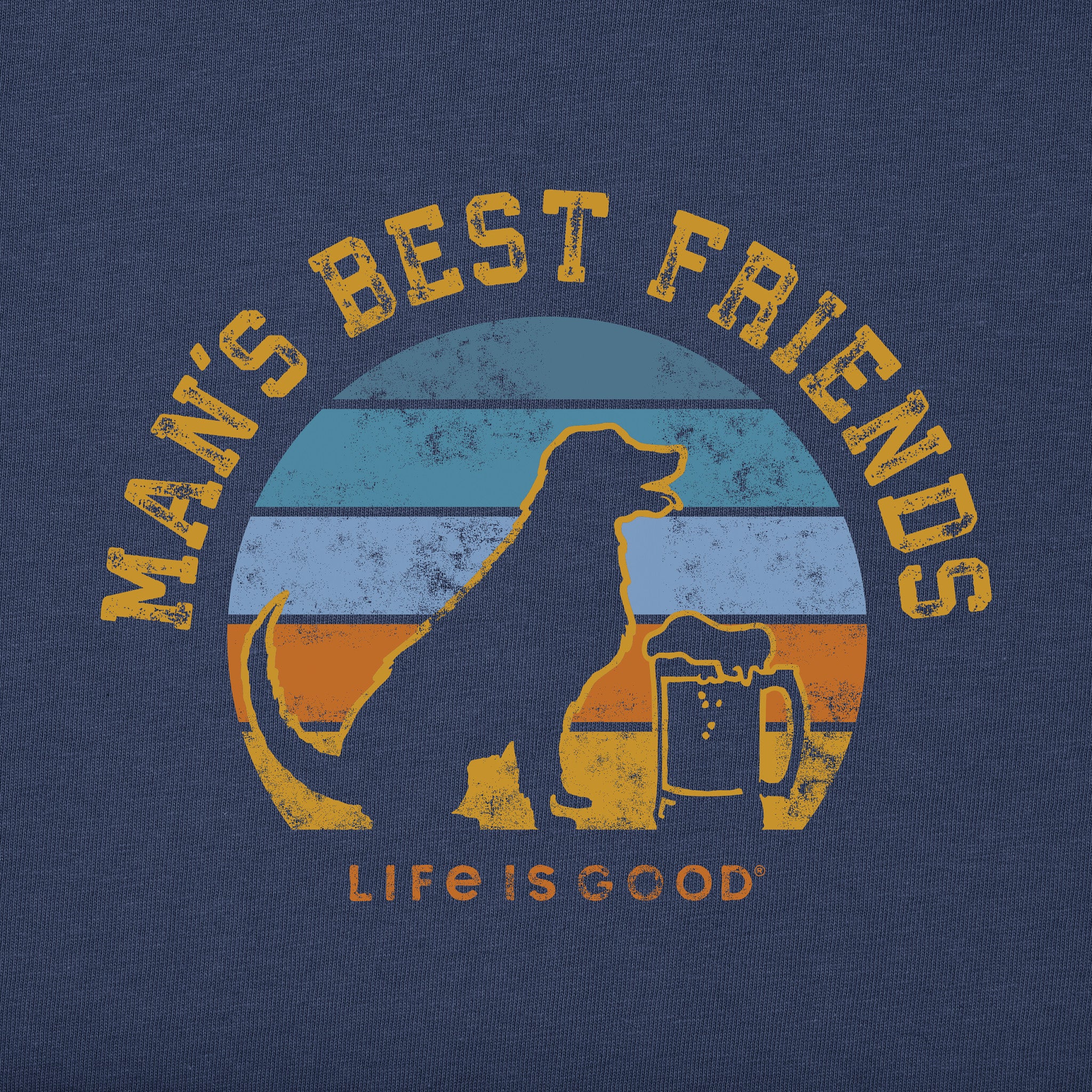Men's Man's Best Friends Short Sleeve Crusher Tee | Shop Life is Good
