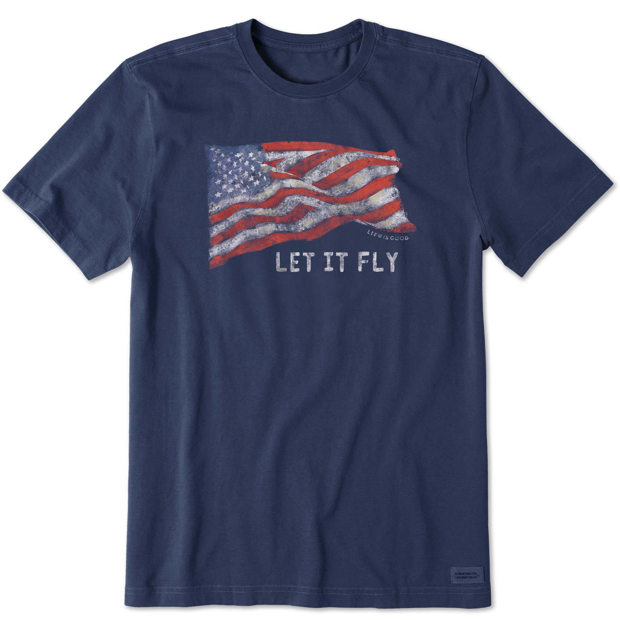 Men's Let It Fly Flag Short Sleeve Crusher Tee | Shop Life is Good