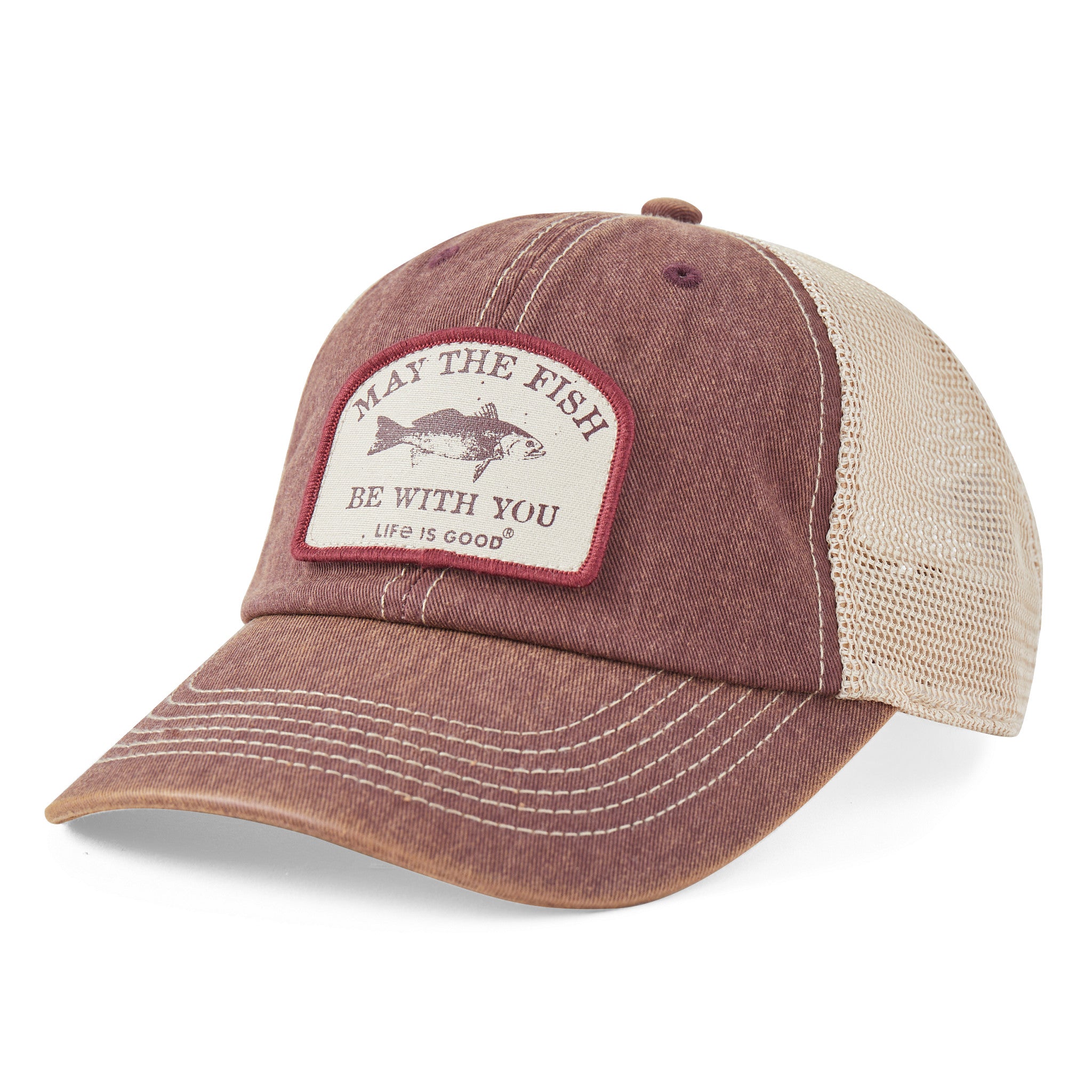 Adult Unisex Fish be With You Old Favorite Mesh Back Cap 
