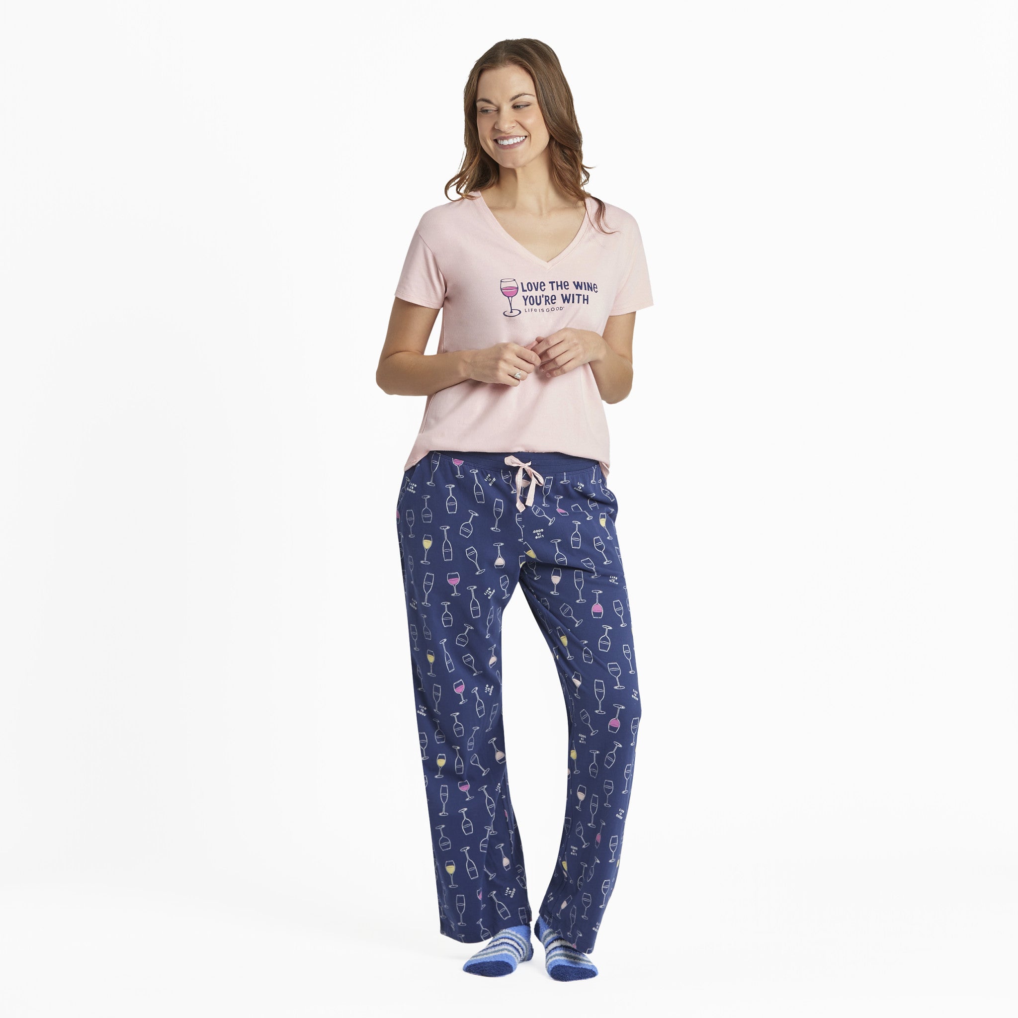 Women's Happy Hour Pattern Snuggle Up Sleep Pant